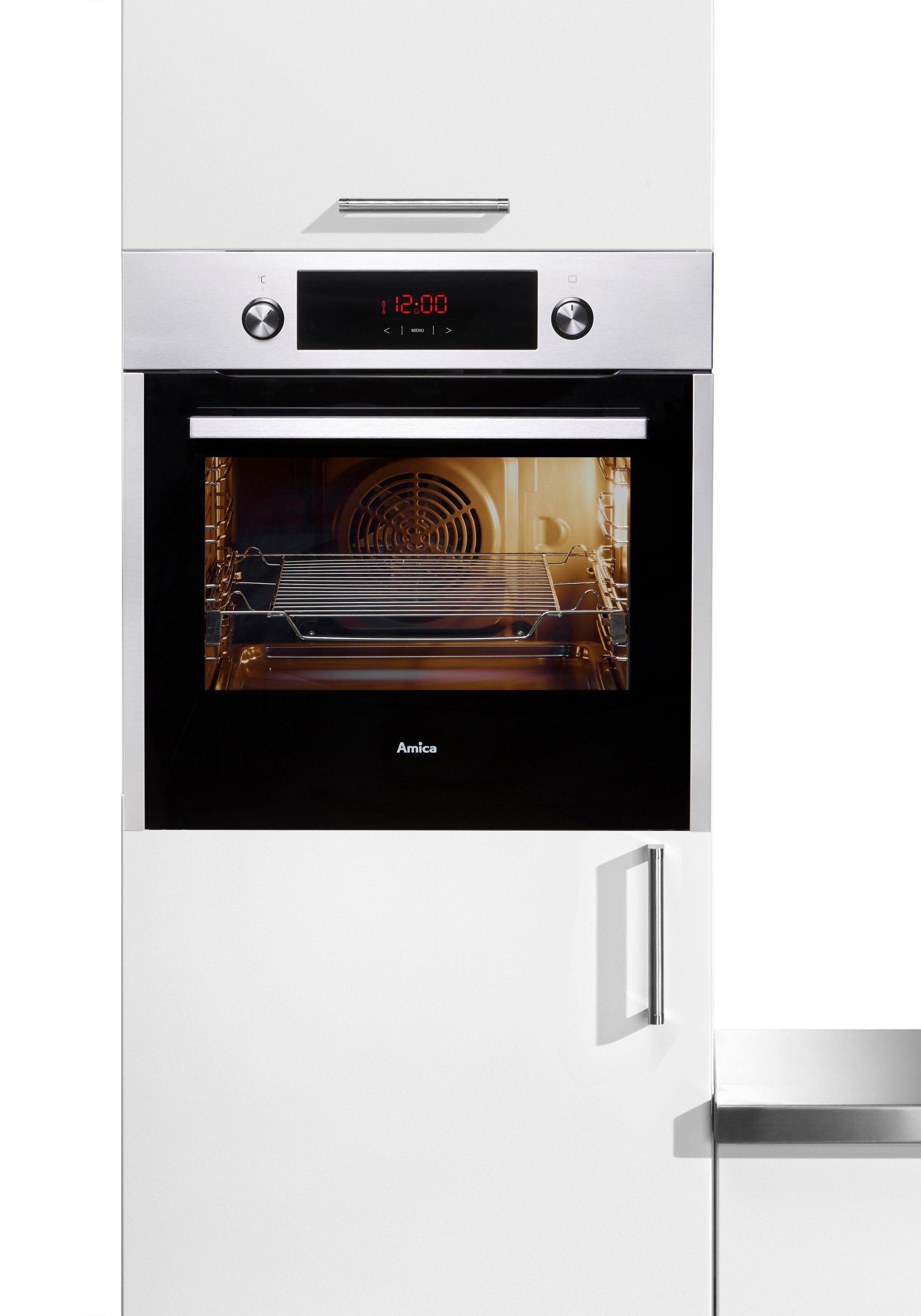 Amica Einbaubackofen EB 944 100 E, mit 1-fach-Teleskopauszug, Steam Clean, Einfach sauber, sicher und flexibel für den täglichen Backgenuss