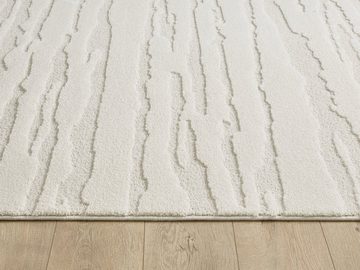 Teppich Everest - moderner Kurzflor mit Hoch-Tief-Effekt, the carpet, Höhe: 14 mm, 3D Effekt, hohe Flordichte und angenehm weich, exklusives Design
