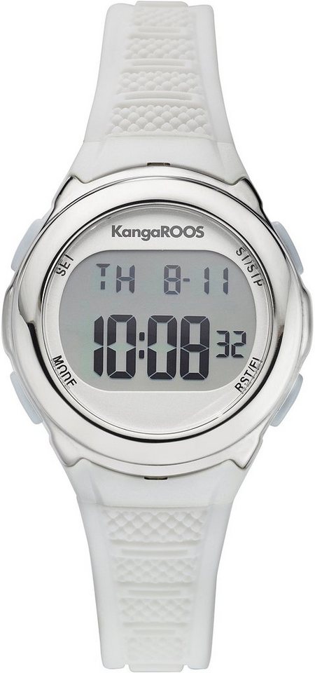 KangaROOS Chronograph, ideal auch als Geschenk, Armband aus weichem Silikon