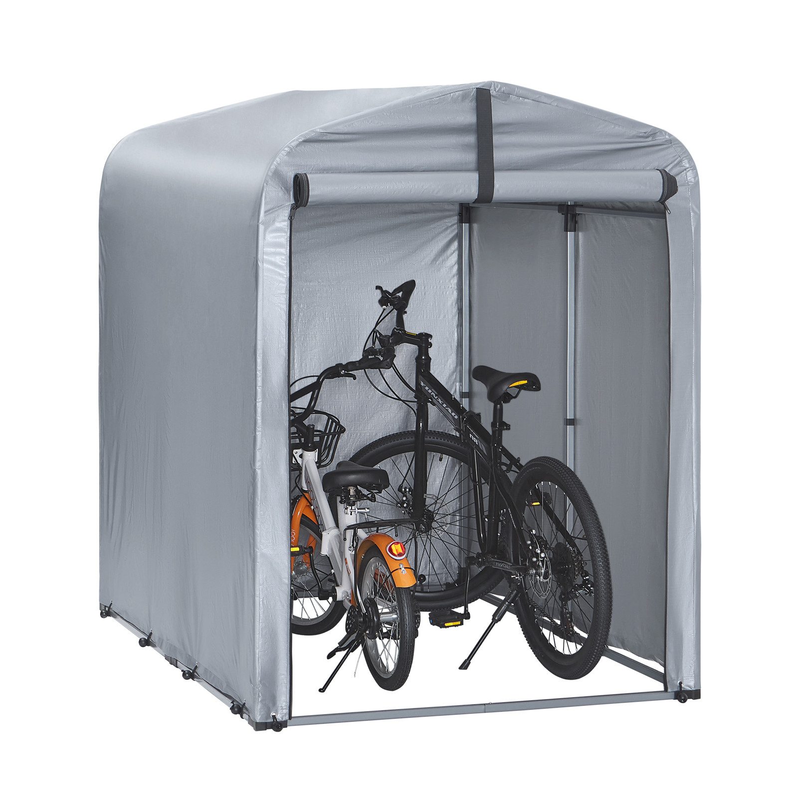 SoBuy Gerätehaus KLS11, Fahrradschuppen für Regenschutz Terrasse Motorrad Garage, Fahrradgarage Geräteschuppen Fahrradgarage, UV-Schutz Regenschutz