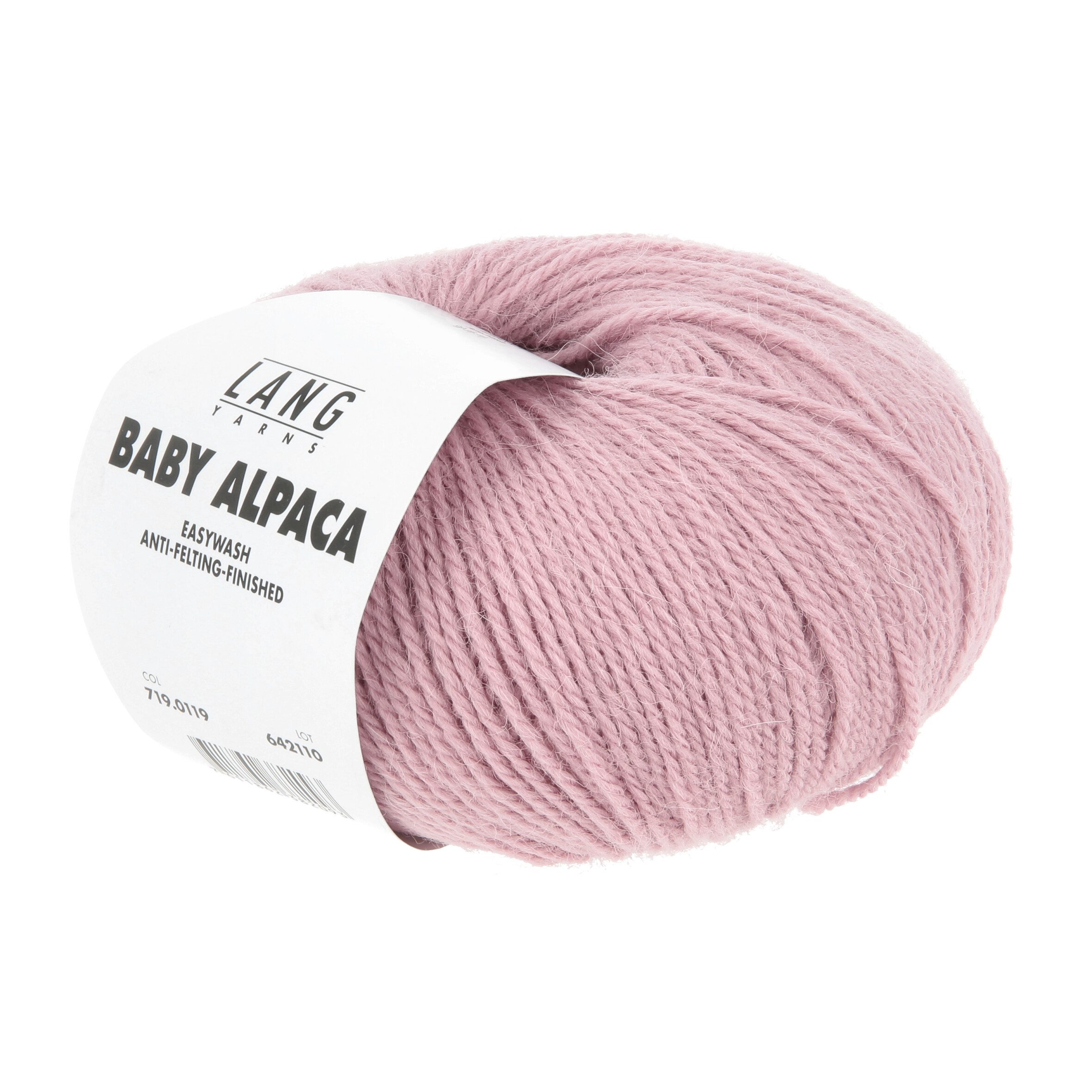LANG YARNS Baby Alpaca 0119 flamingo Häkelwolle, 170 m