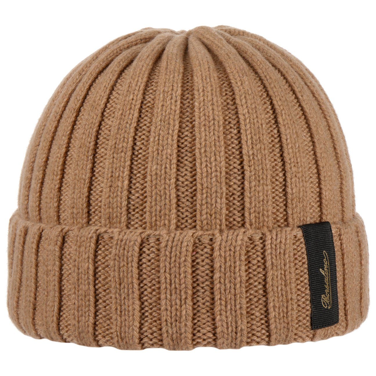 Borsalino Beanie (1-St) Umschlagmütze mit Umschlag, Made in Italy
