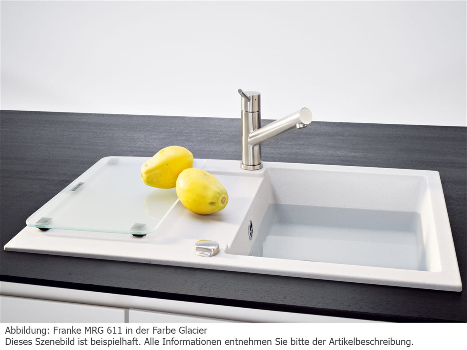 FRANKE Granitspüle, rechteckig, 78/50 cm, (1 St), aus Sanitized®