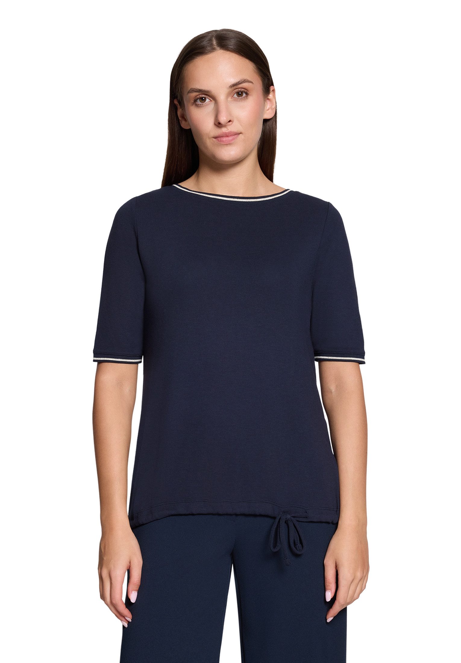 Kurzarmshirt Damen mit Tunnelzug