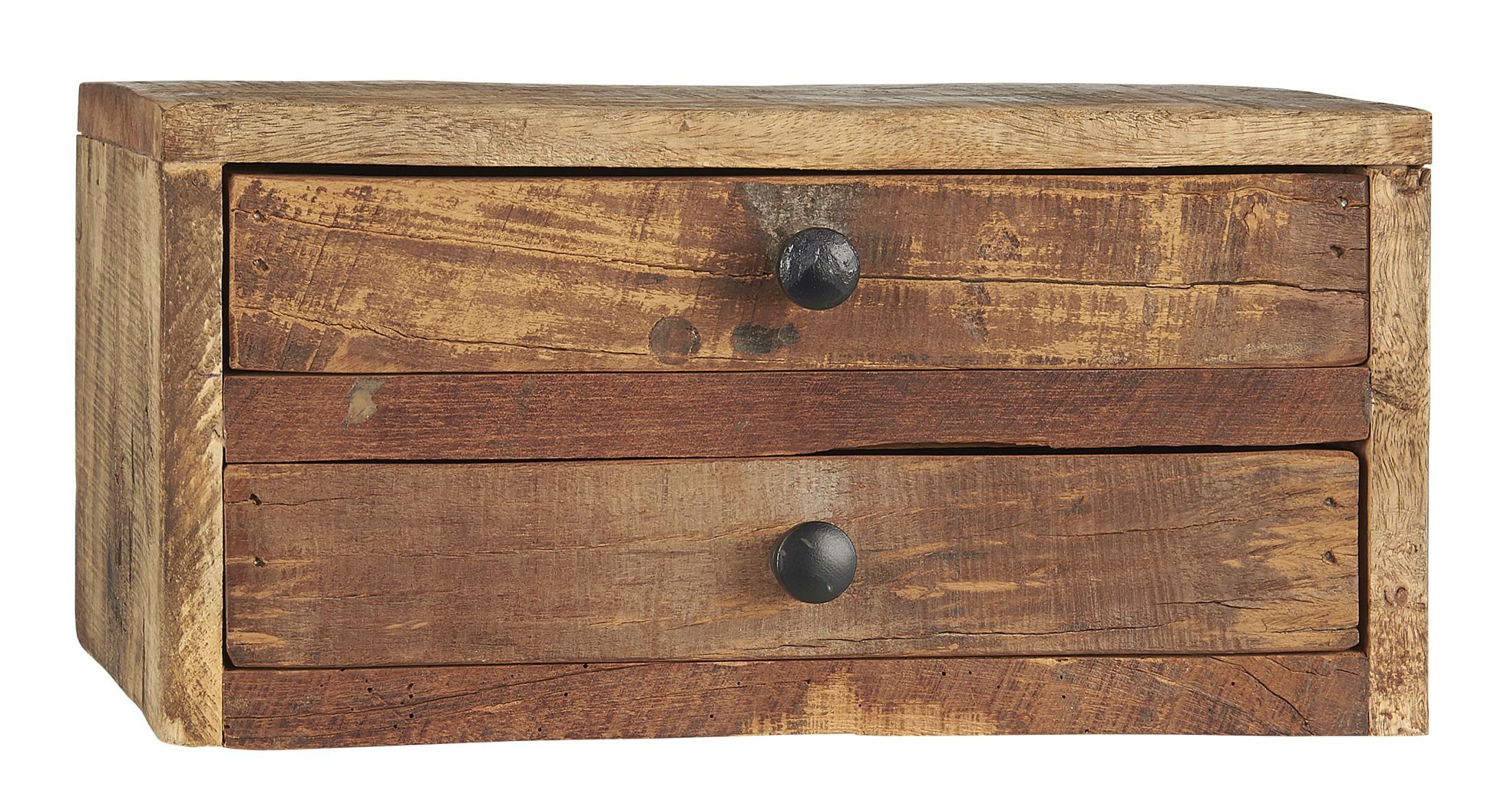 Ib Laursen Holzkiste Ablage Schatulle Kästchen Kleine Kommode Schränkchen Holz Unika, Aufbewahrungskiste Holz