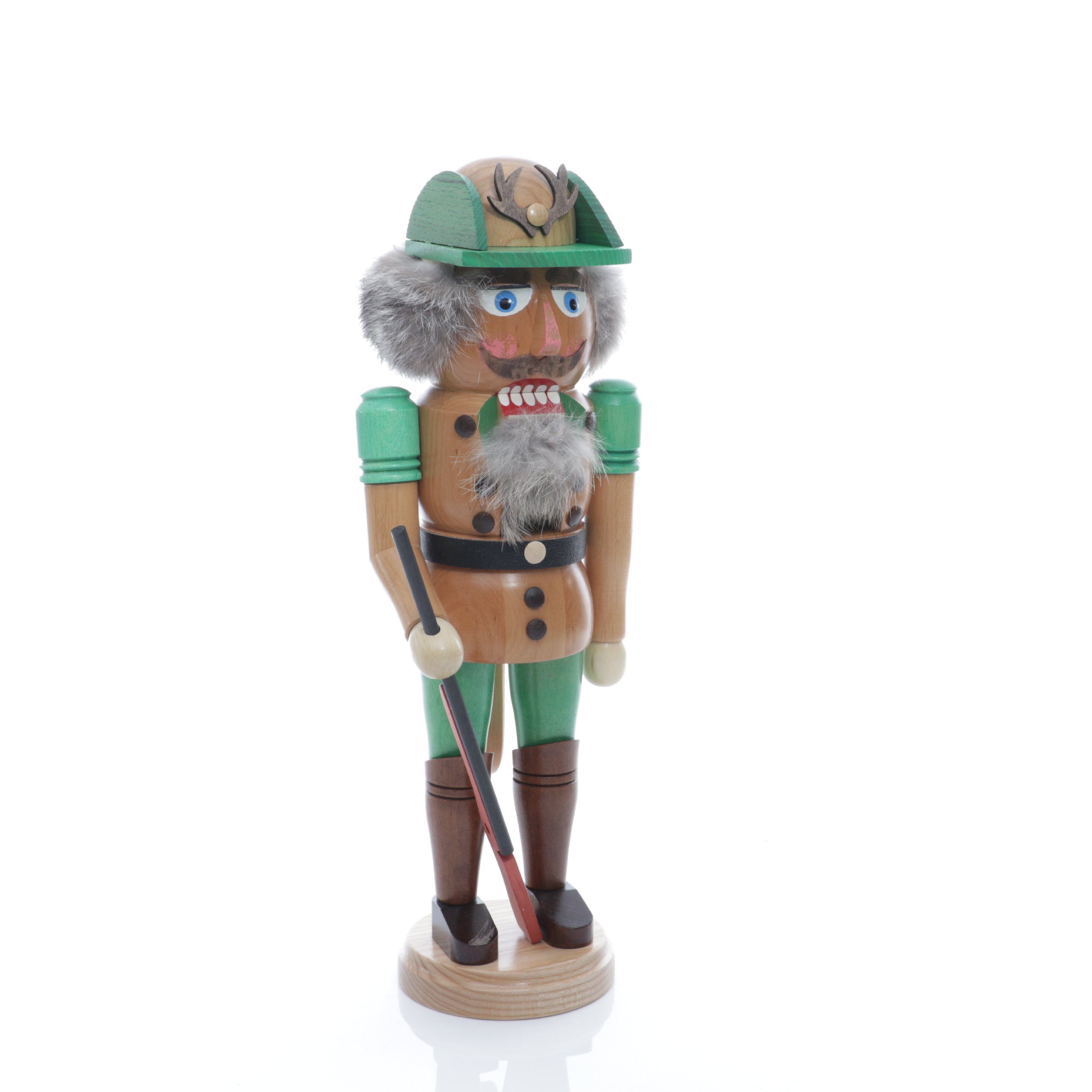 Nussknacker Nußknacker Wildschütz mit Gewehr Höhe= 36cm NEU