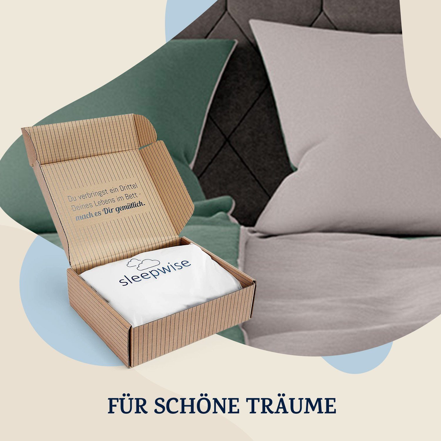 sleepwise Bettwäsche Soft Wonder-Edition Bettwäsche, Mikrofaser-Fleece, 3 teilig – Bild 5 von 5