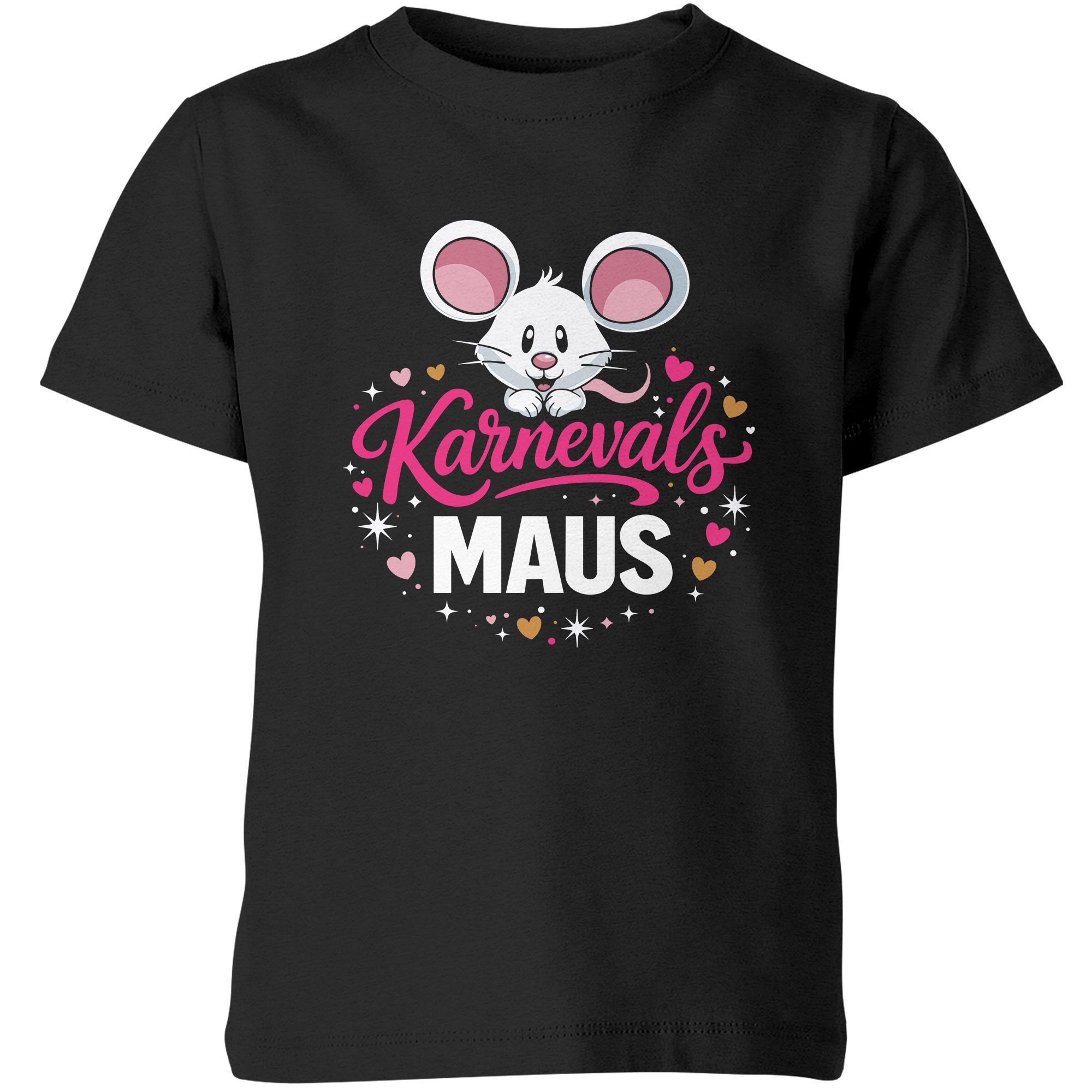 Print-Shirt Kinder T-Shirt Mädchen - Faschingsmaus Karnevlasmaus - Kostümidee