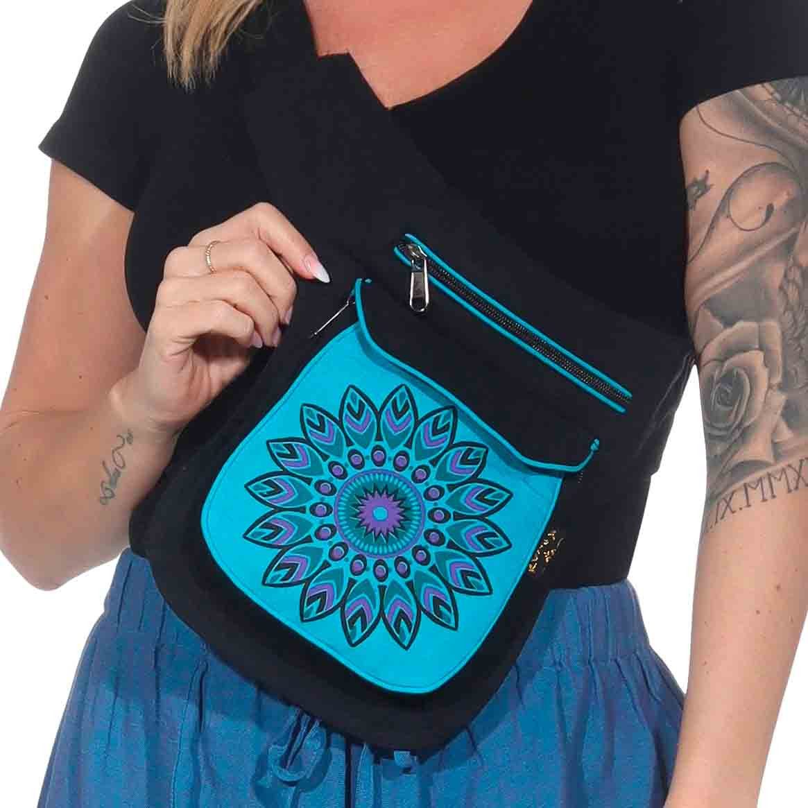 KUNST UND MAGIE Bauchtasche Kunst und Magie Bauchtasche Sidebag Hipbag Mandala-Print