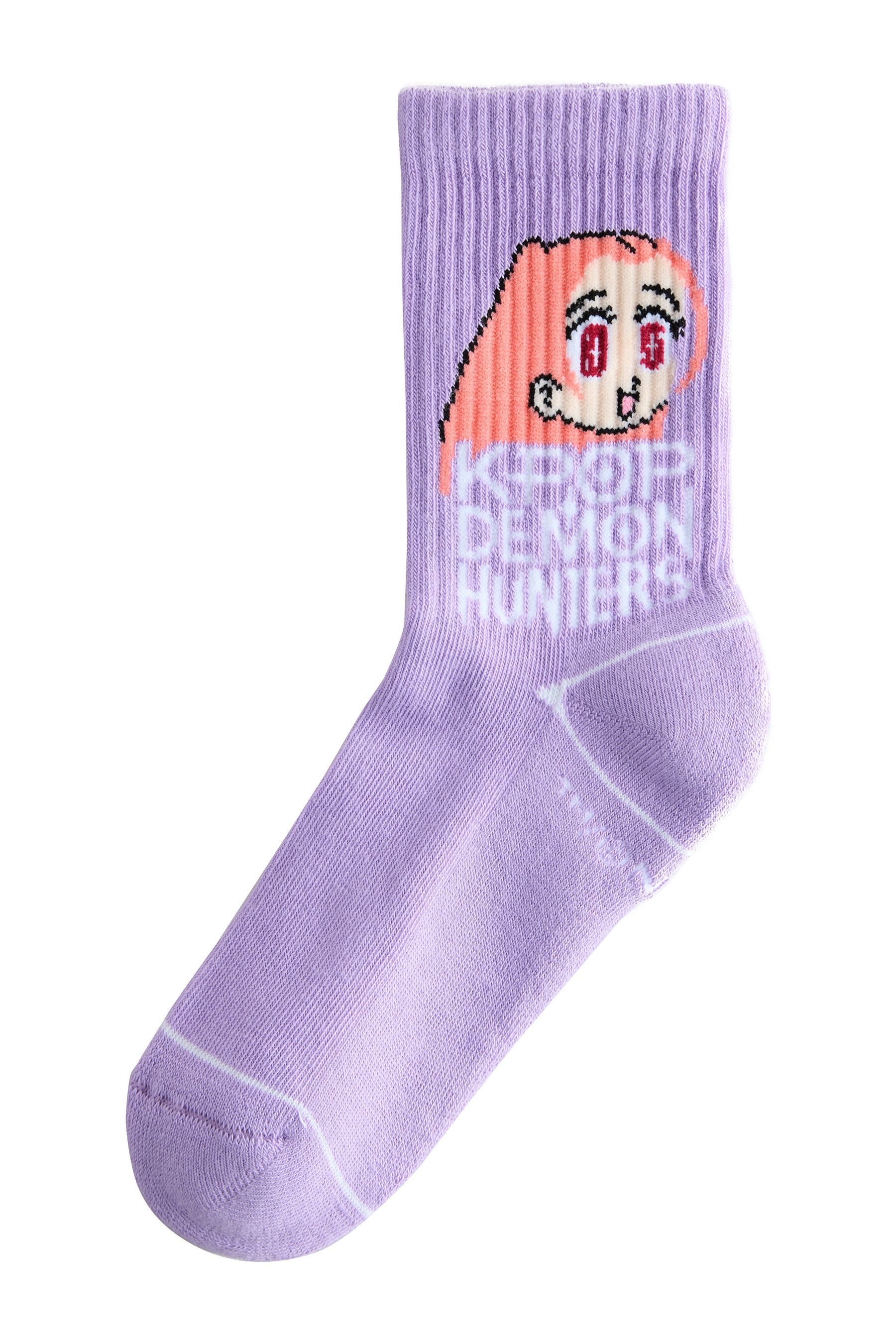 Next Kurzsocken 3er-Pack gerippte Söckchen, KPOP Demon Hunters (3-Paar)