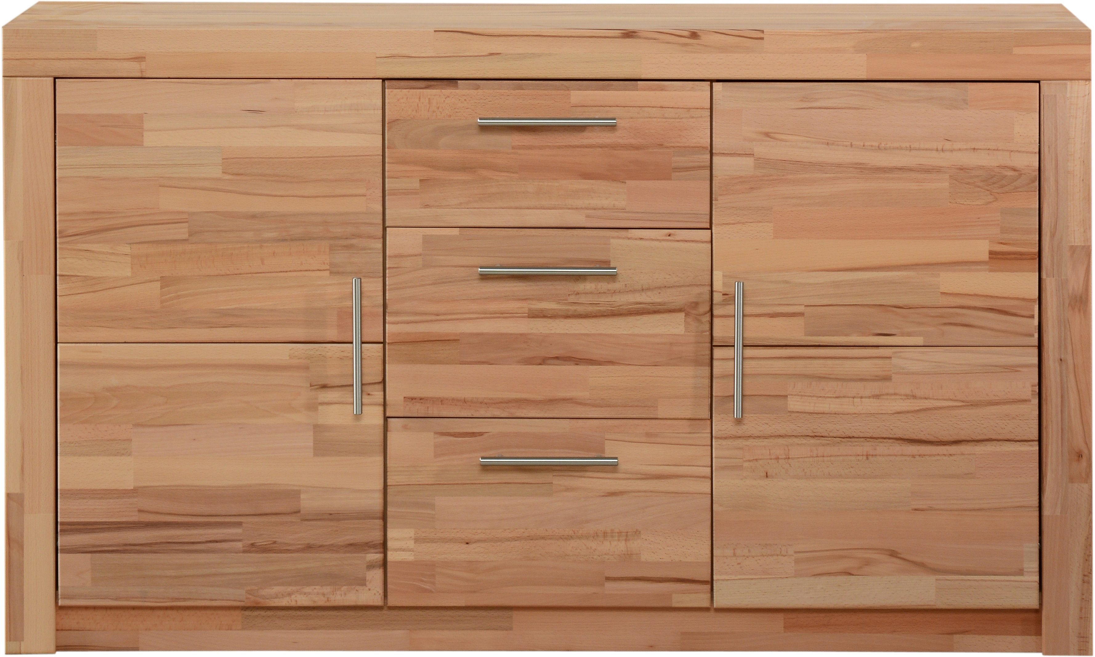 VOGL Möbelfabrik Sideboard Toronto, Breite 140 cm, teilmassiv, Metallgriff, günstig online kaufen