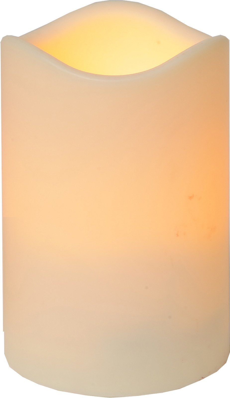 STAR TRADING LED-Kerze Paul, outdoor Kunststoff 6/18h Timer 7,5x11,5cm flackernd
