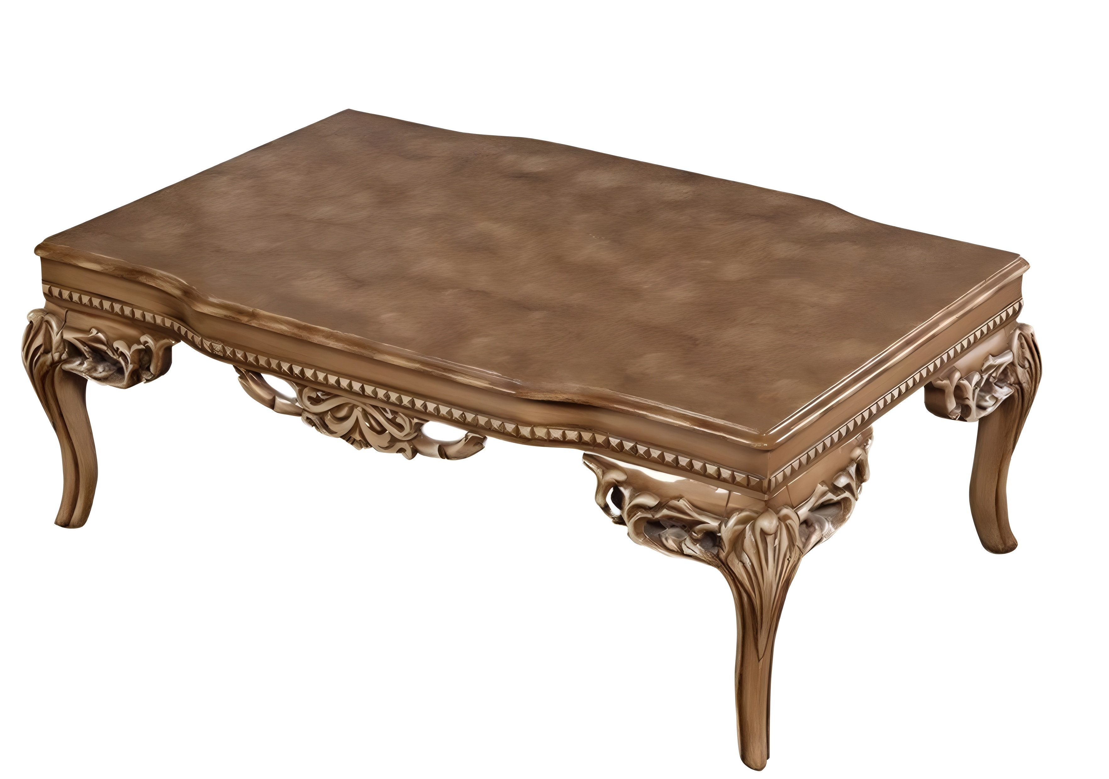 Xlmoebel Couchtisch Neuer heller Holz-Couchtisch im Art-Déco-Stil fürs Wohnzimmer (Couchtisch), Hergestellt in Europa