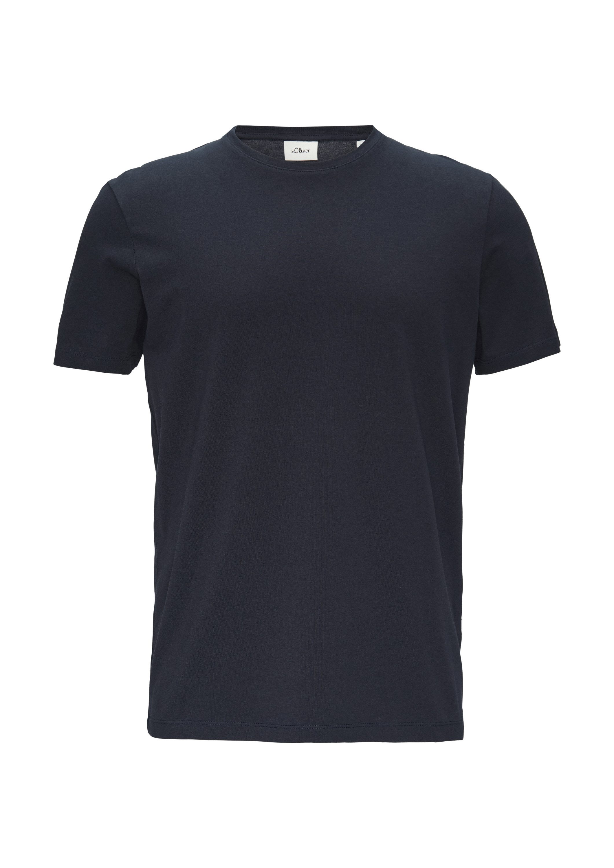 s.Oliver Kurzarmshirt T-Shirt T-Shirt aus Baumwollstretch günstig online kaufen