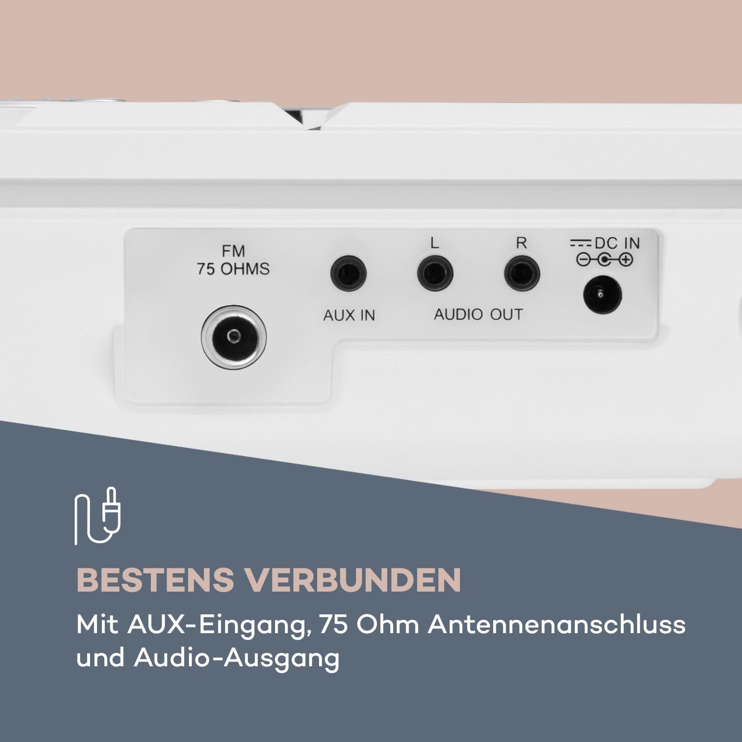 Stereo Sonic Stereoanlage Auna Weiß (DAB) DAB+