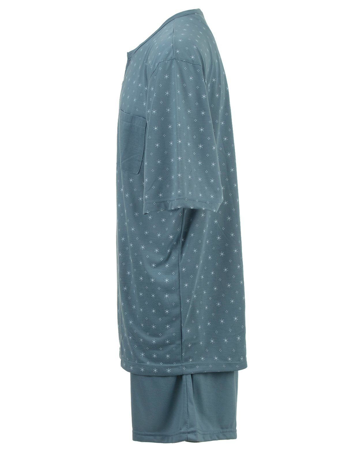 Schlafanzug - Set Shorty Lucky Sonne Pyjama grün