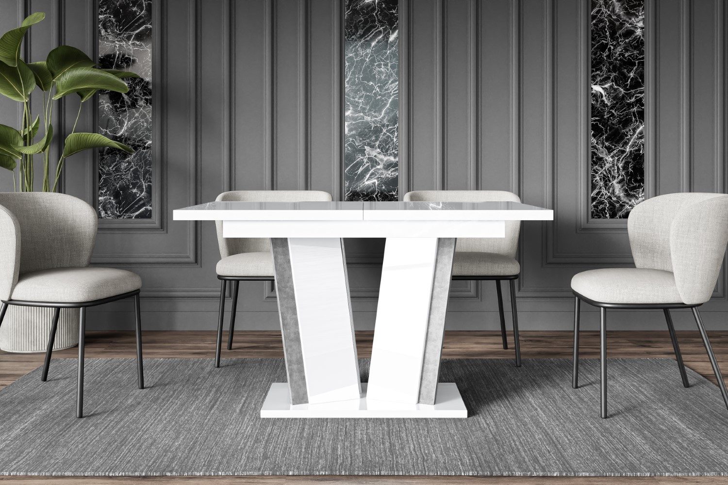 ALTDECOR Esstisch BRIO2 (Esstisch ausziehbar, Esszimmertische, Tisch Wohnzi günstig online kaufen