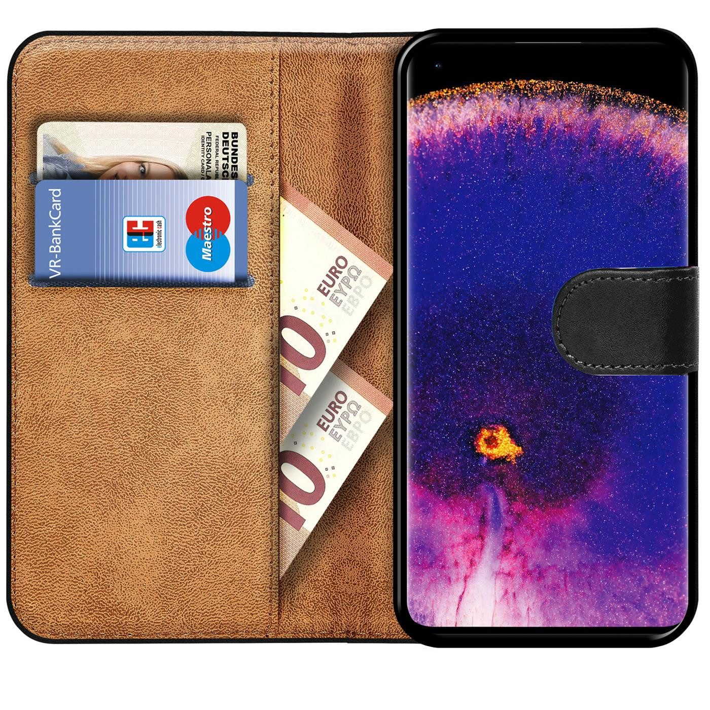 CoolGadget Handyhülle Book Case Handy Tasche für OPPO Find X5 Pro 6,7 Zoll, Hülle Klapphülle Flip Cover für Find X5 Pro Schutzhülle stoßfest