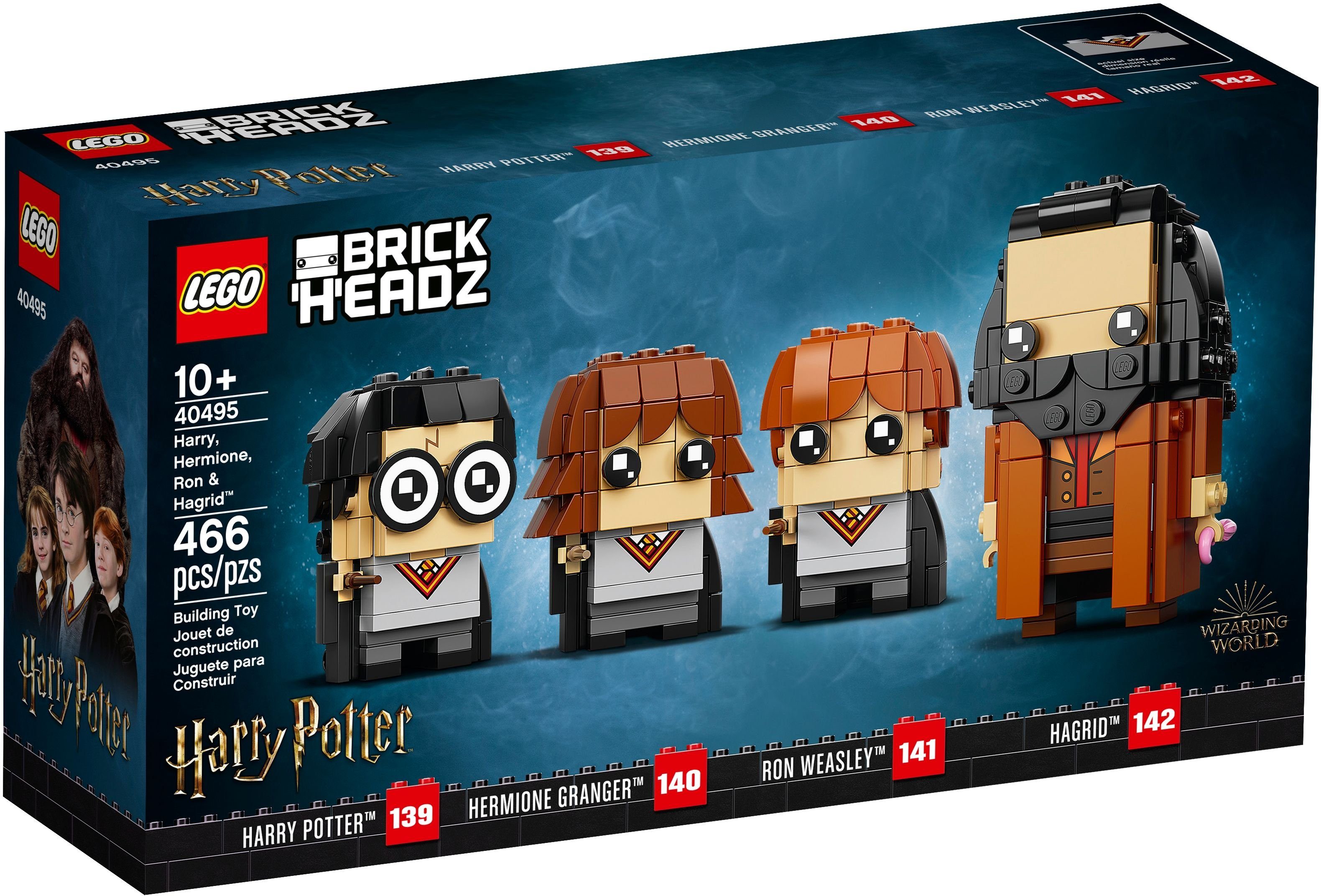 LEGO® Konstruktionsspielsteine LEGO® BrickHeadz 40495 Harry, Hermine, Ron & Hagrid™