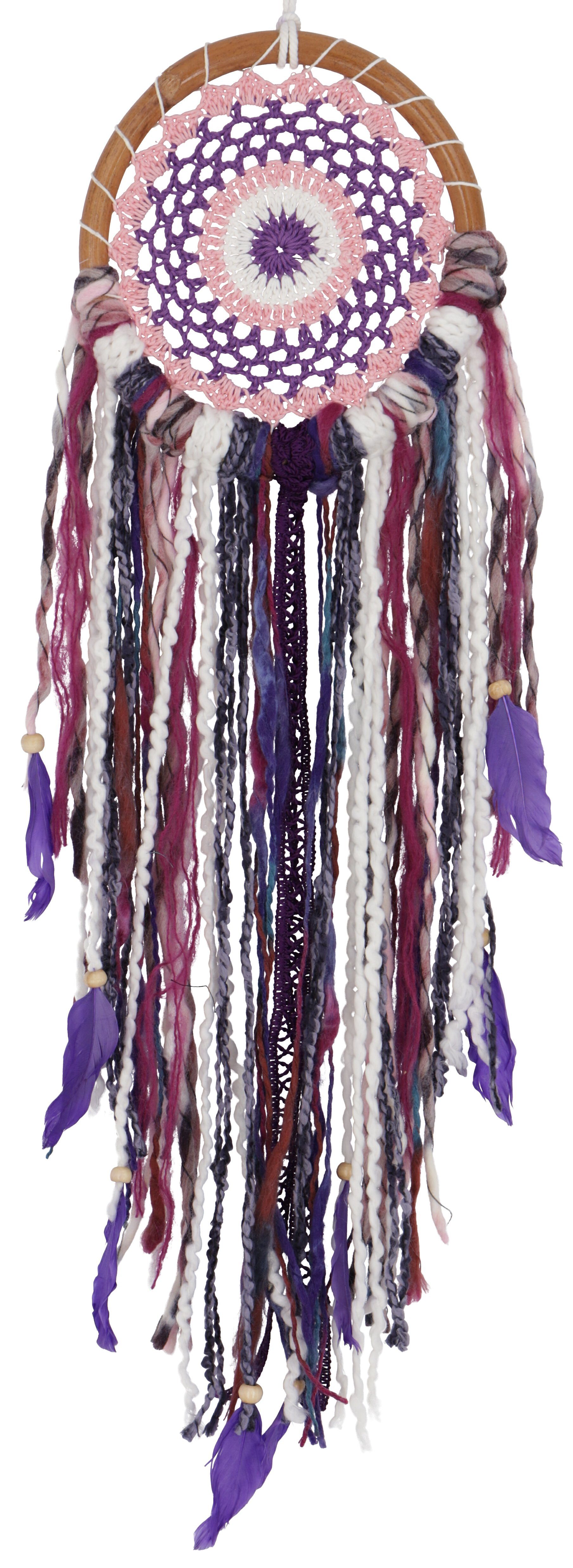 Guru-Shop Dekoobjekt Ловец снов - 16 cm violett/bunt