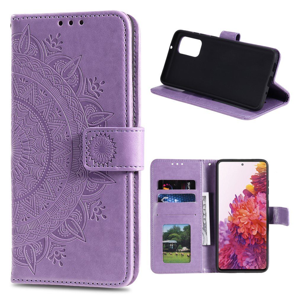 CoverKingz Handyhülle Hülle für Samsung Galaxy S20 FE Handyhülle Flip Case Cover Tasche 16,5 cm (6,5 Zoll), Klapphülle Schutzhülle mit Kartenfach Schutztasche Handycase Motiv