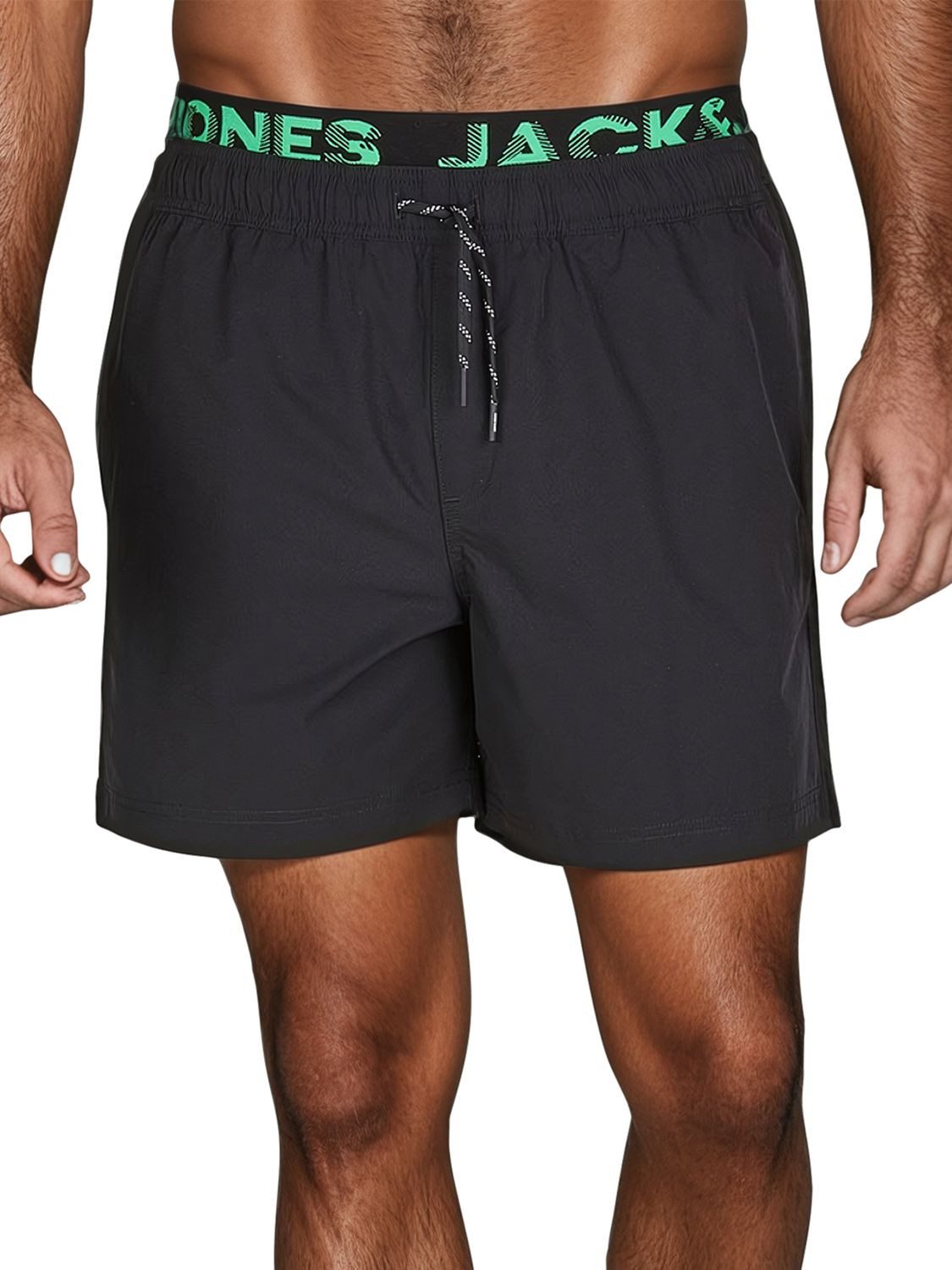 Jack & Jones Badeshorts Herren Badehose MAUI JJSWIM Regular Fit (1-St) Sportshorts mit Kordelzug