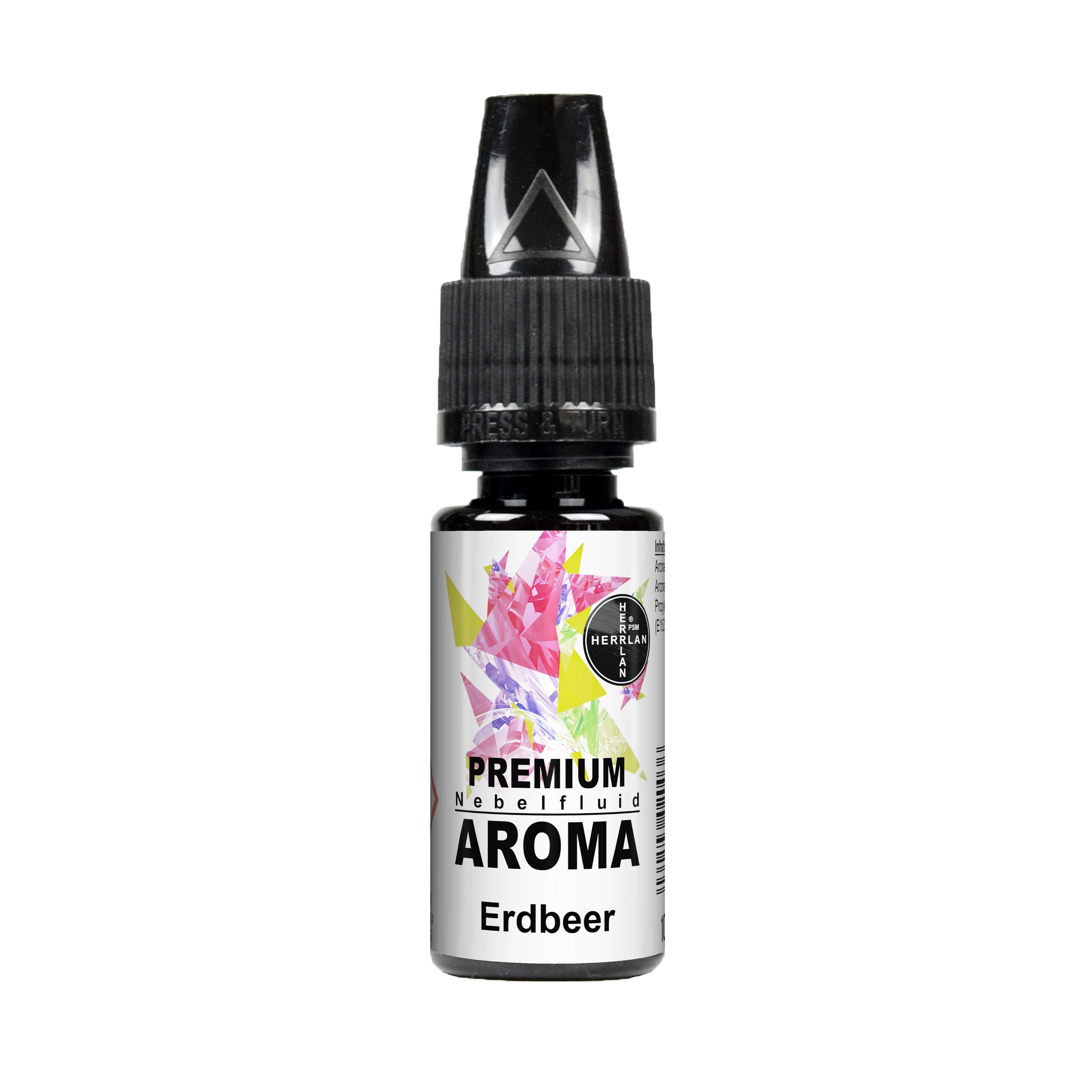 HERRLAN Discolicht PREMIUM Nebelfluid - Aroma, Erdbeer, 10 ml universeller Duftstoff für wasserbasierte Nebelflüssigkeit
