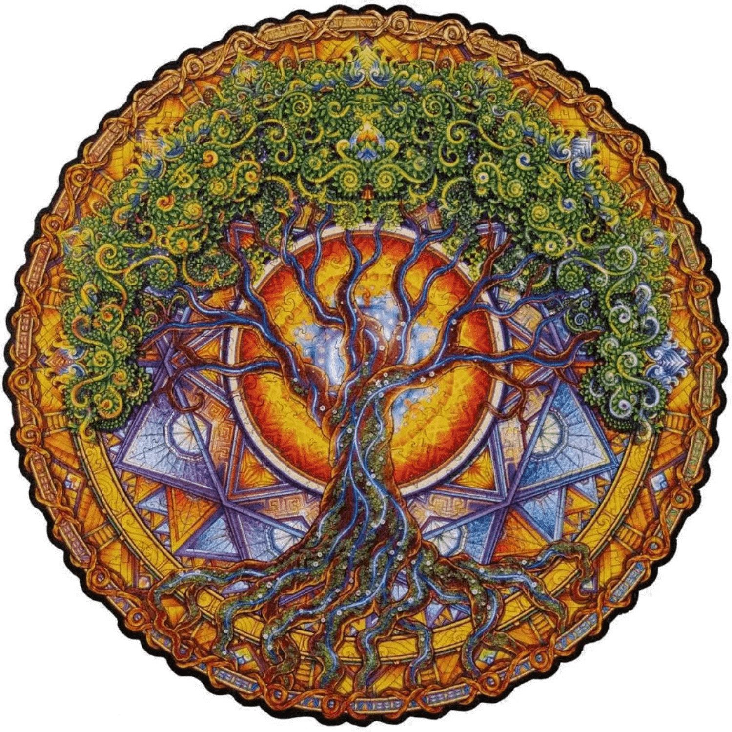 Unidragon Puzzle Unidragon Mandala Puzzle Tree of Life Holzpuzzle, 700 Puzz günstig online kaufen