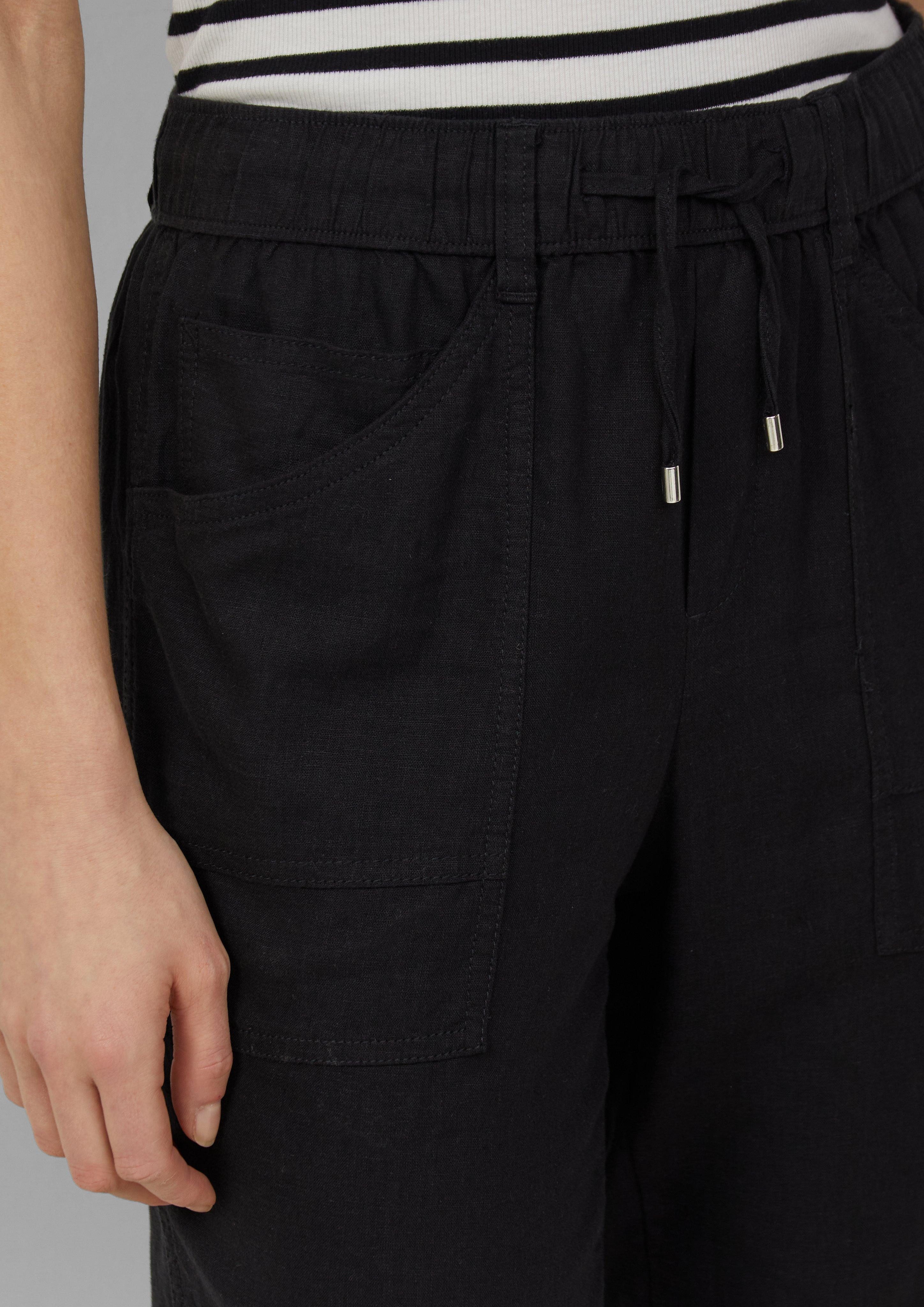 s.Oliver 7/8-Hose Ankle-Jogpants aus Leinenmix Gummizug günstig online kaufen