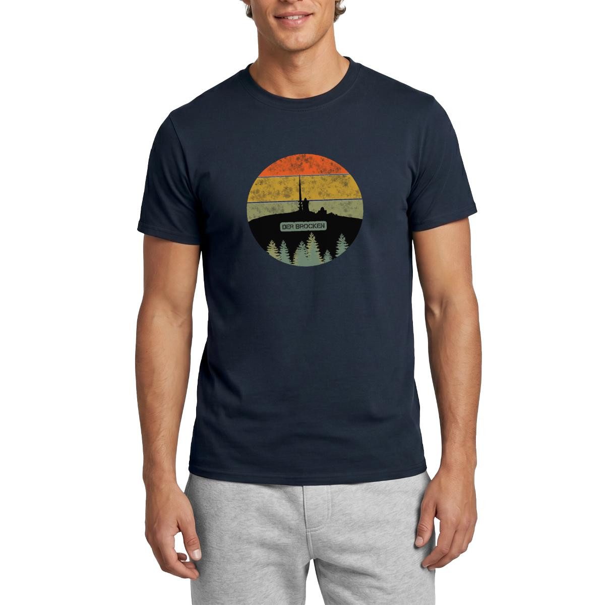Spreadshirt T-Shirt Der Brocken Harz Vintage Männer T-Shirt (1-tlg)