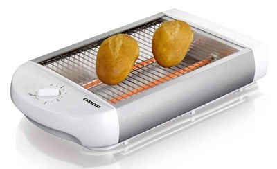 MELISSA Toaster 16140111 Flach-Toaster Brötchen-Röster, weiß, 600 W