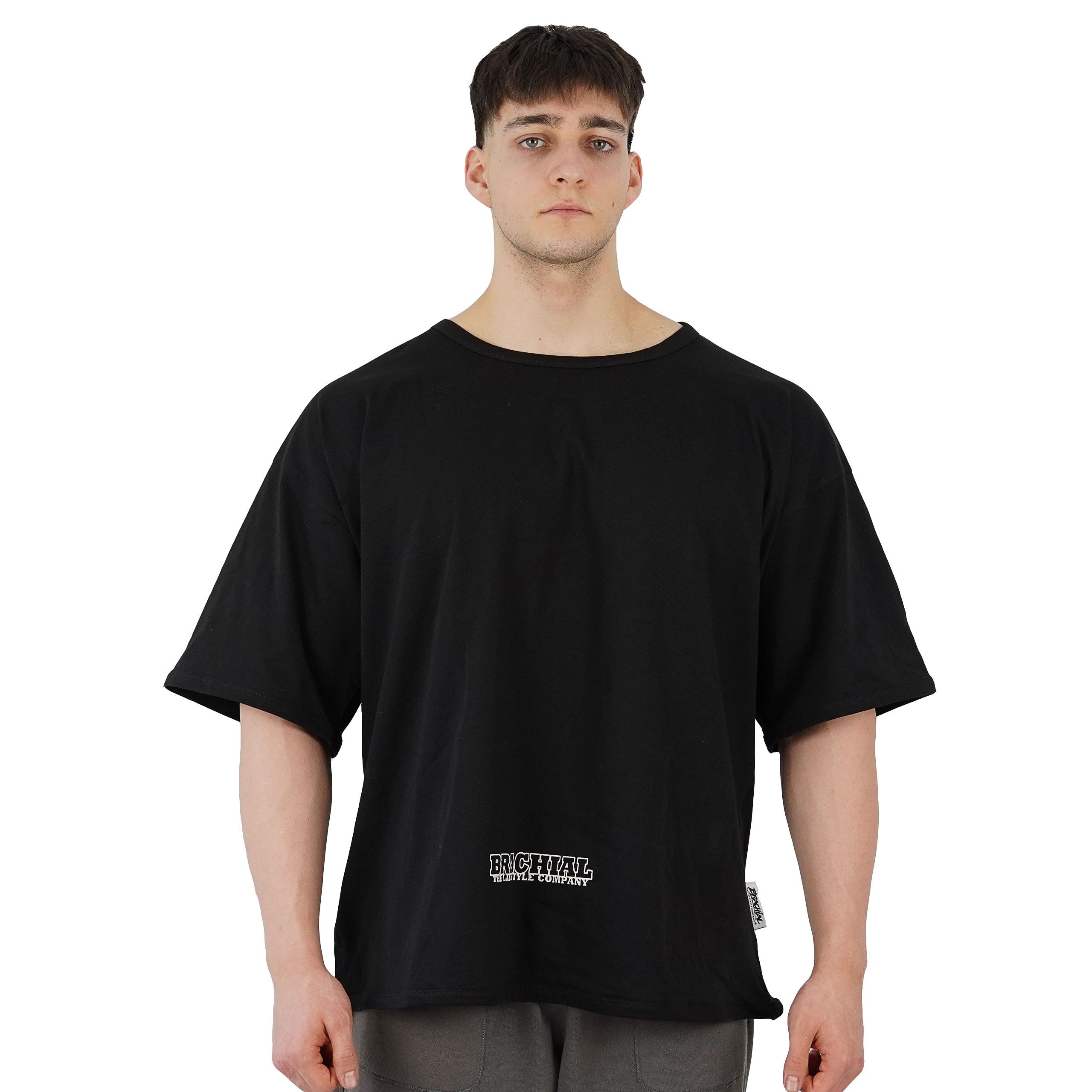 BRACHIAL THE LIFESTYLE COMPANY T-Shirt Brachial T-Shirt "Shoulder" schwarz/weiss