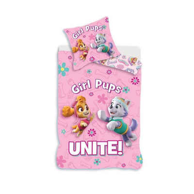 Babybettwäsche Paw Patrol Baby- Bettwäsche Set "Girl Pubs Unite!" in rosa 100 x 135, PAW PATROL