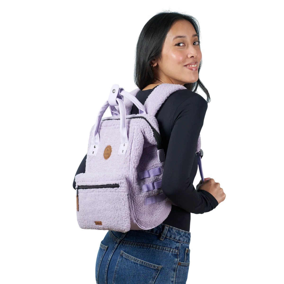 CABAIA Rucksack Cleveland (Set, 3-tlg., inkl. 2 auswechselbaren Vordertaschen), Tagesrucksack mit austauschbaren Vordertaschen