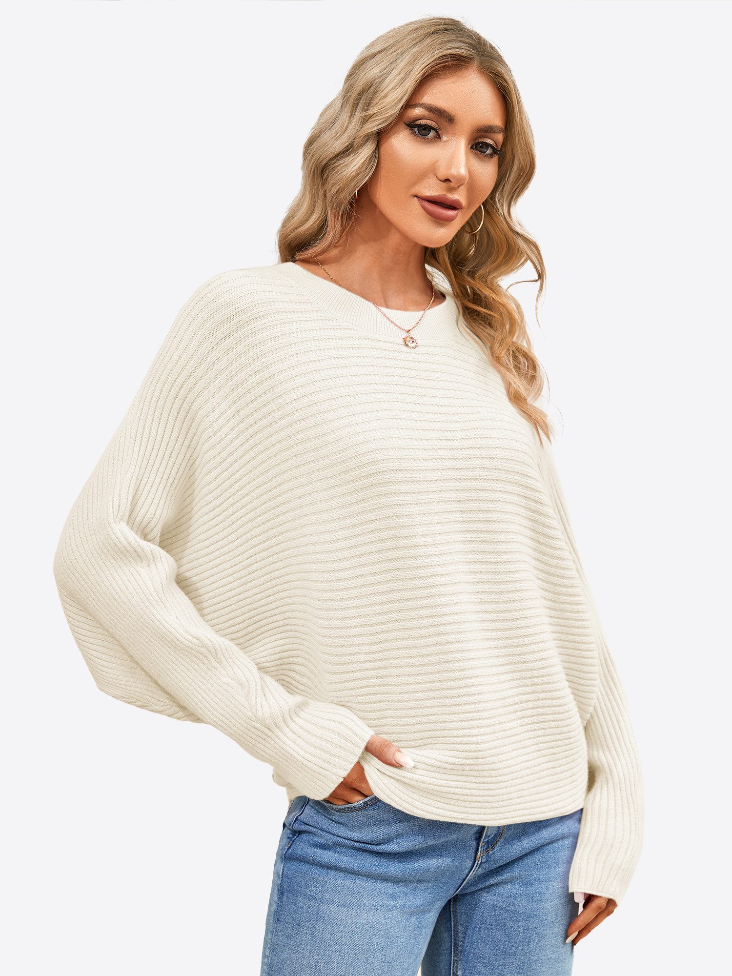 Imily Bela Sweater Damen Oversize Pullover günstig online kaufen