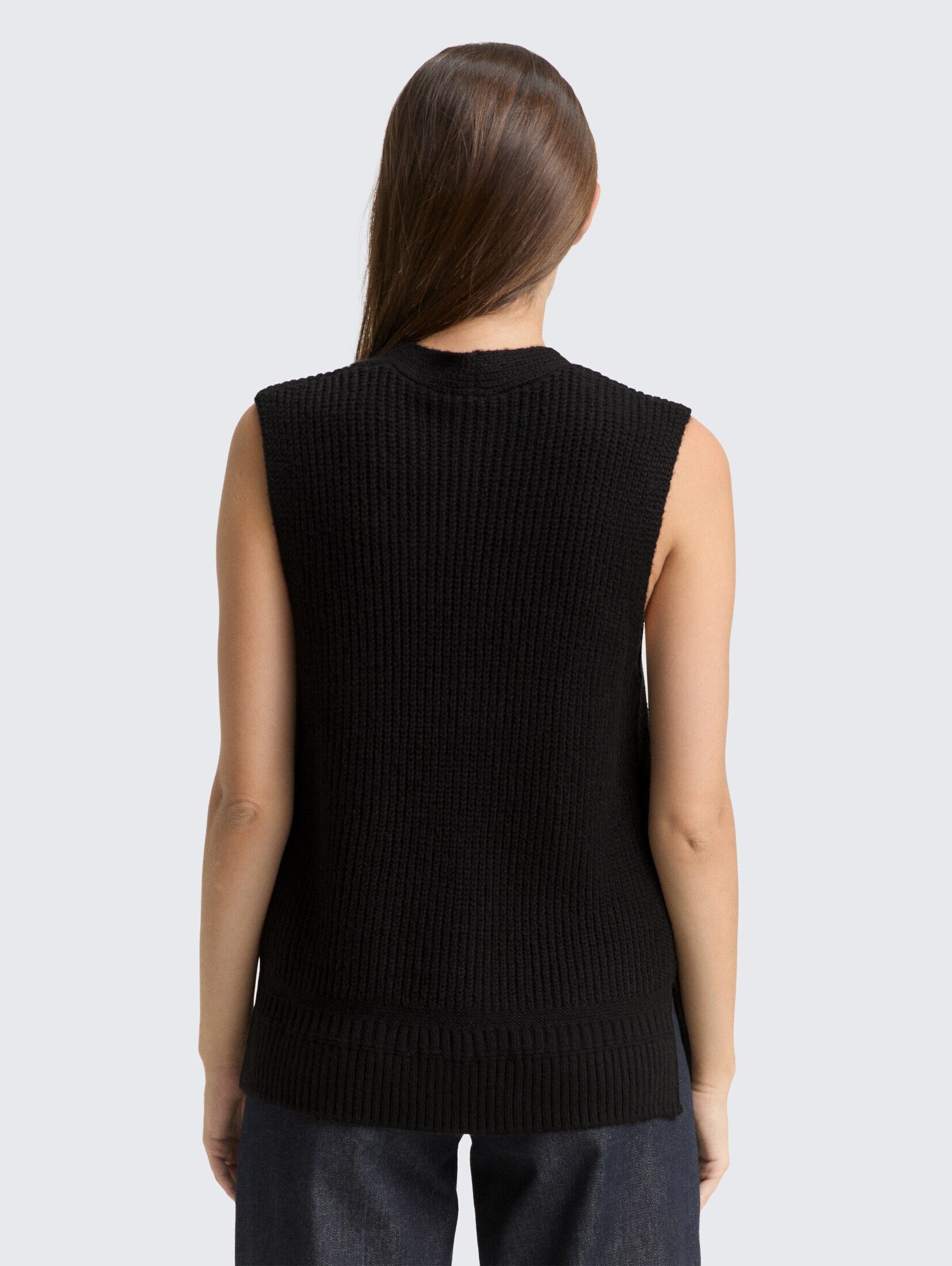 TOM TAILOR Strickpullover Pullover & Strickjacken Pullunder mit V-Ausschnitt