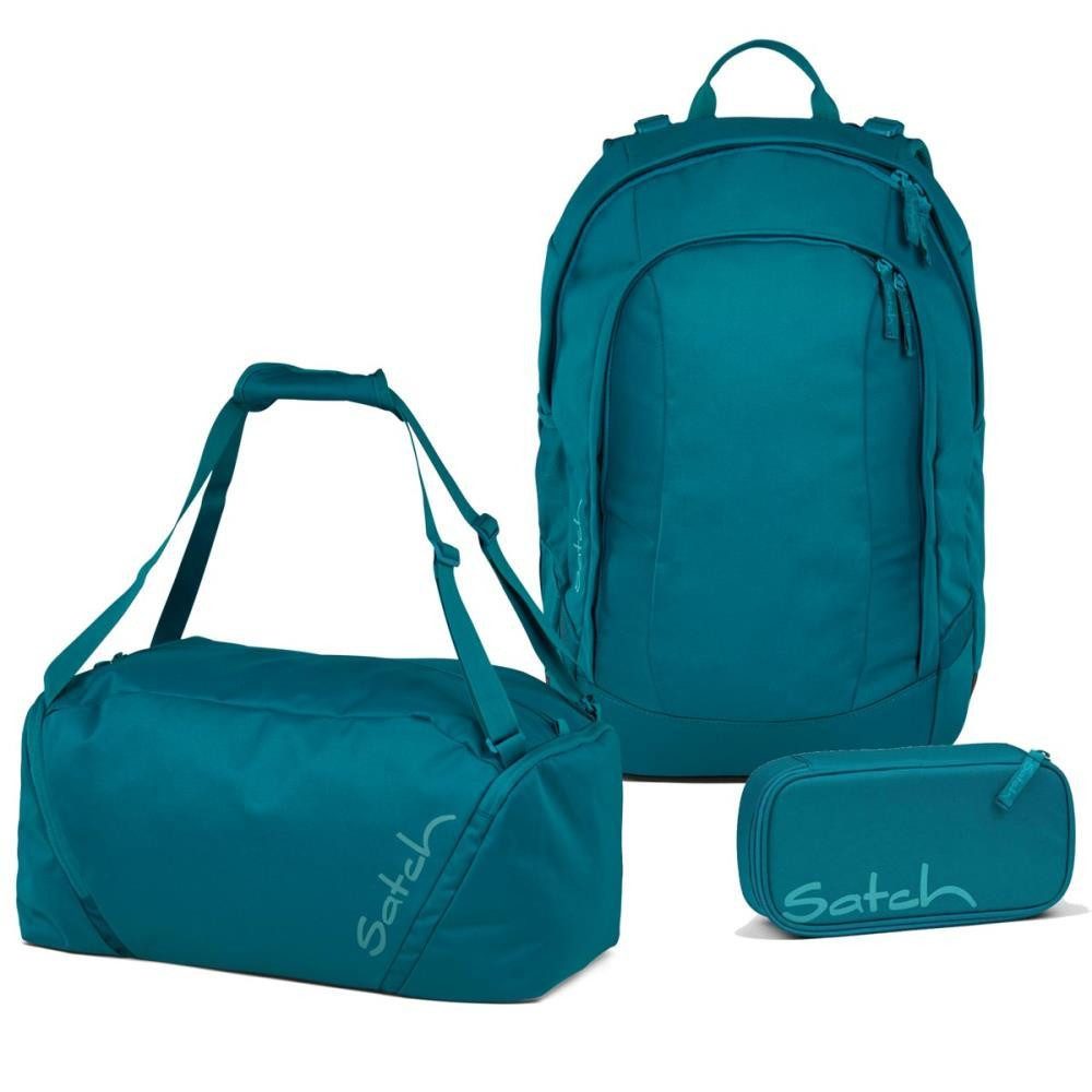 Satch Schulrucksack Air (3tlg., inkl. Schlamperbox und Sporttasche)