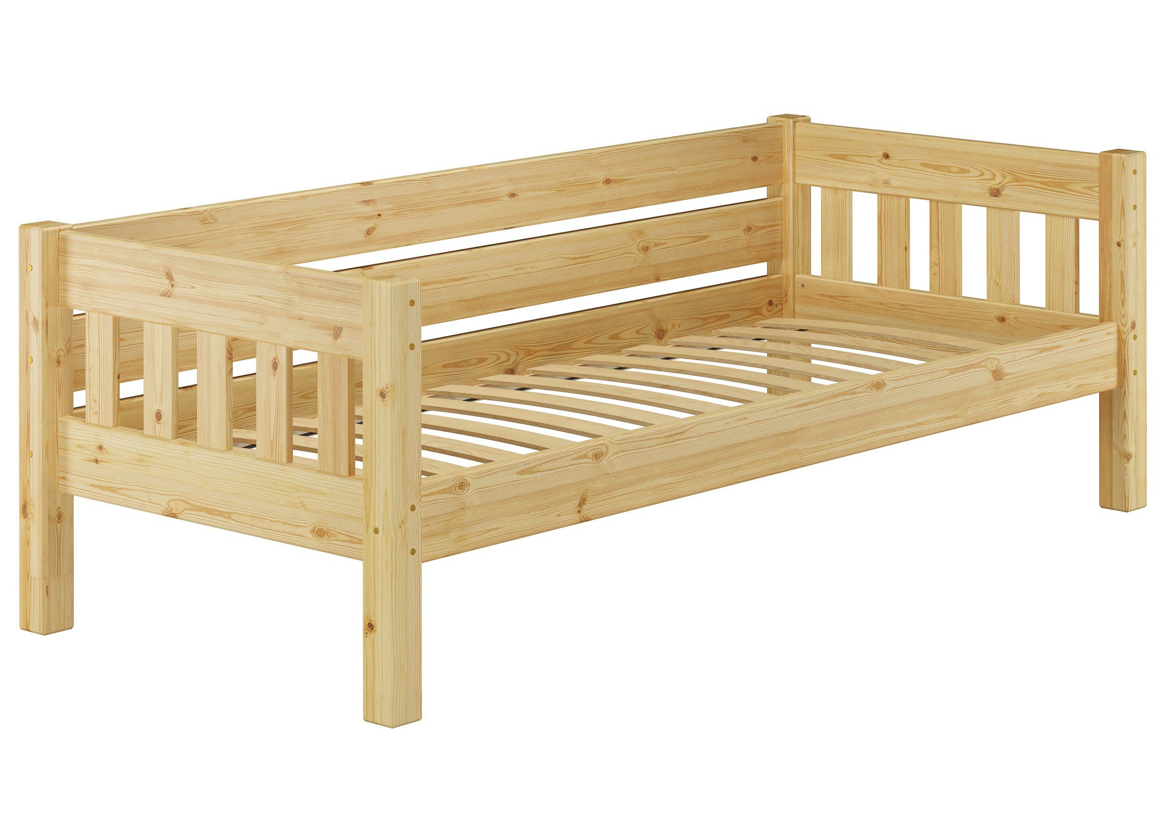 ERST-HOLZ Bett Stabiles Futonbett Kieferbett 90 günstig online kaufen