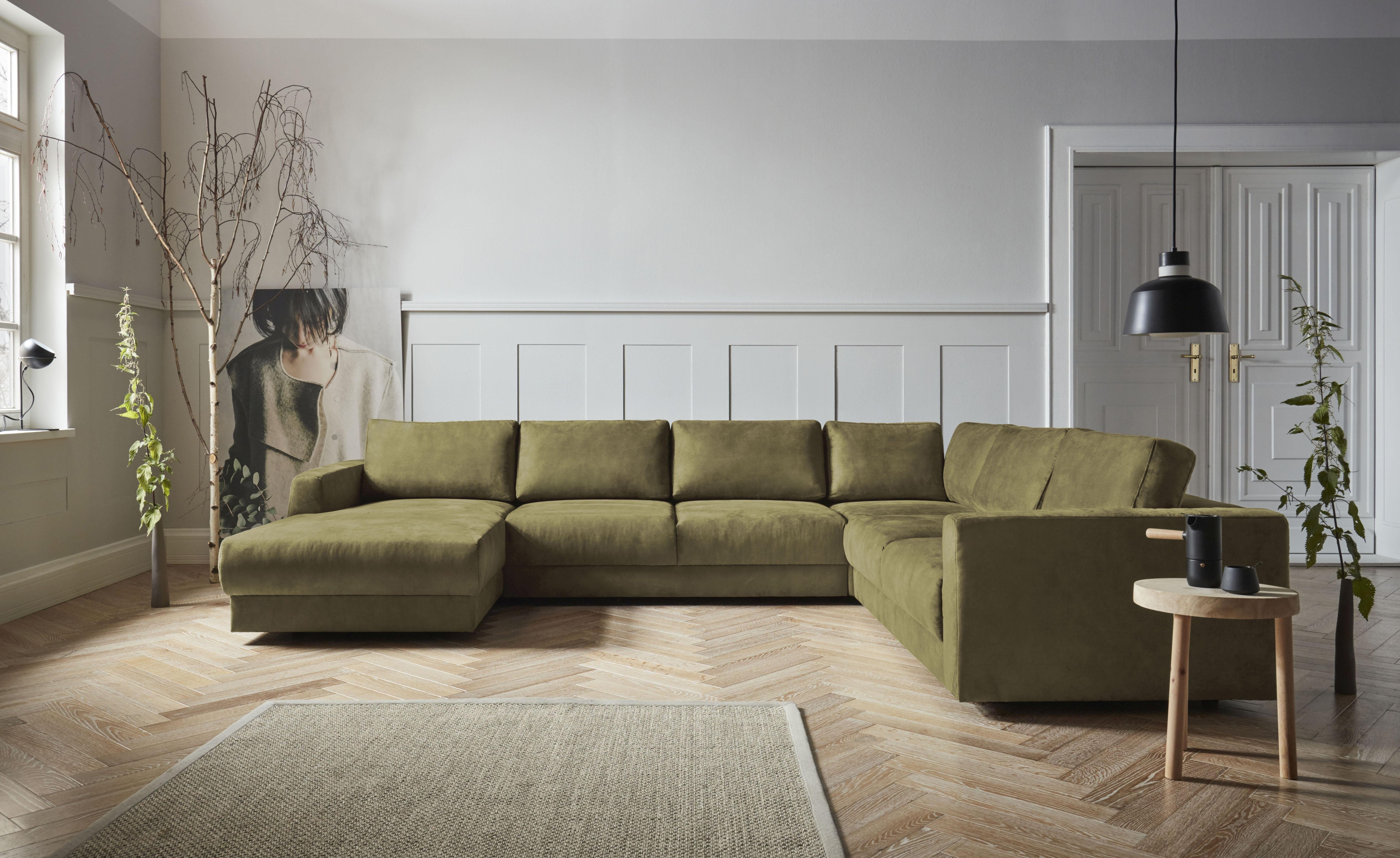 Home affaire Wohnlandschaft Hobro U-Form, in 3 Bezugsqualitäten in vielen Farben, Design by Morten Georgsen