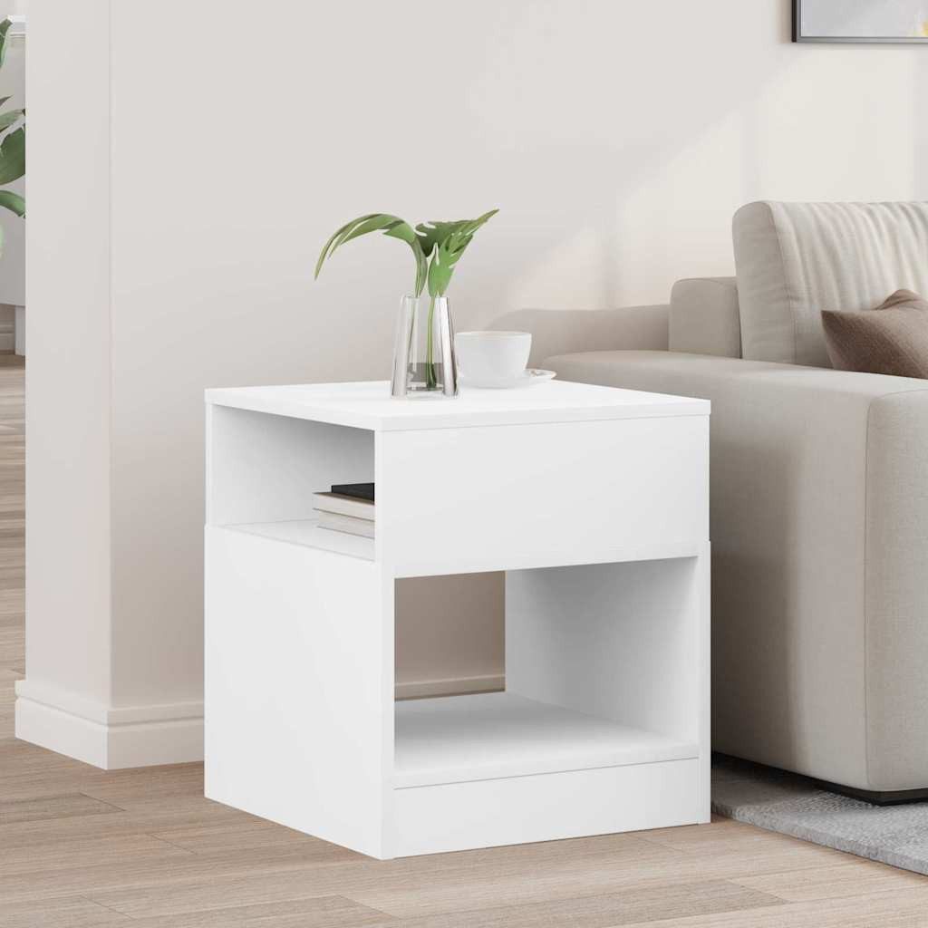 vidaXL Beistelltisch Beistelltisch Weiß 40,5 x 40 x 45 cm Holzwerkstoff (1-St)