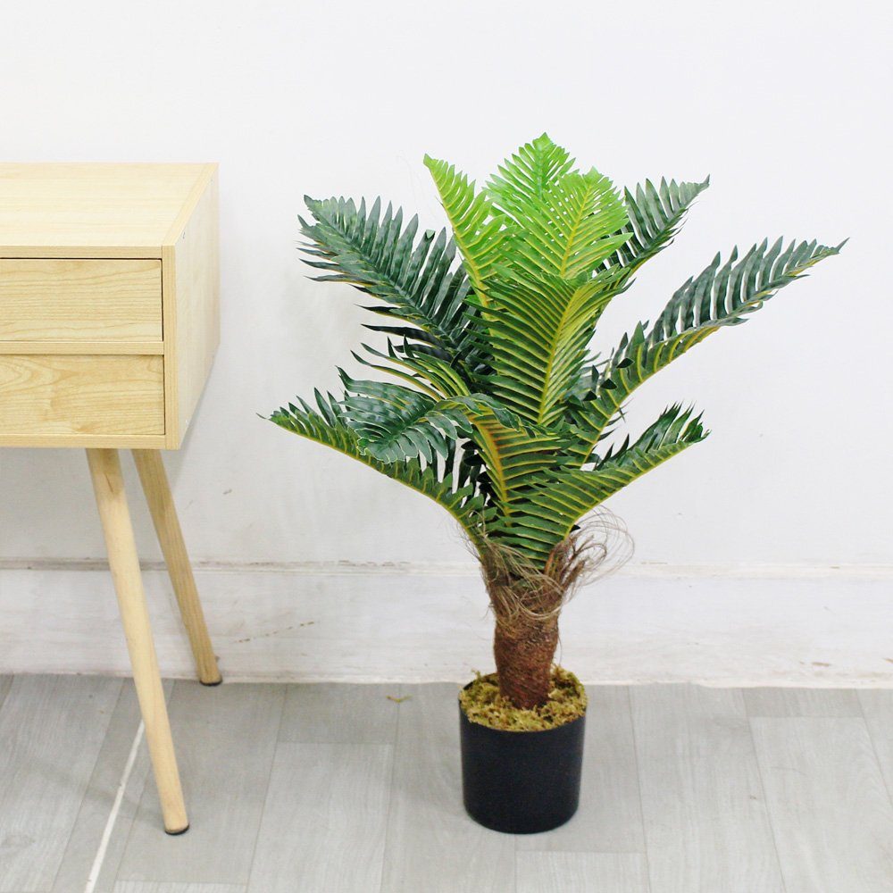 Kunstpalme Palme Palmfarn Kunstpflanze Plastik Künstliche Pflanze Kunstbaum günstig online kaufen
