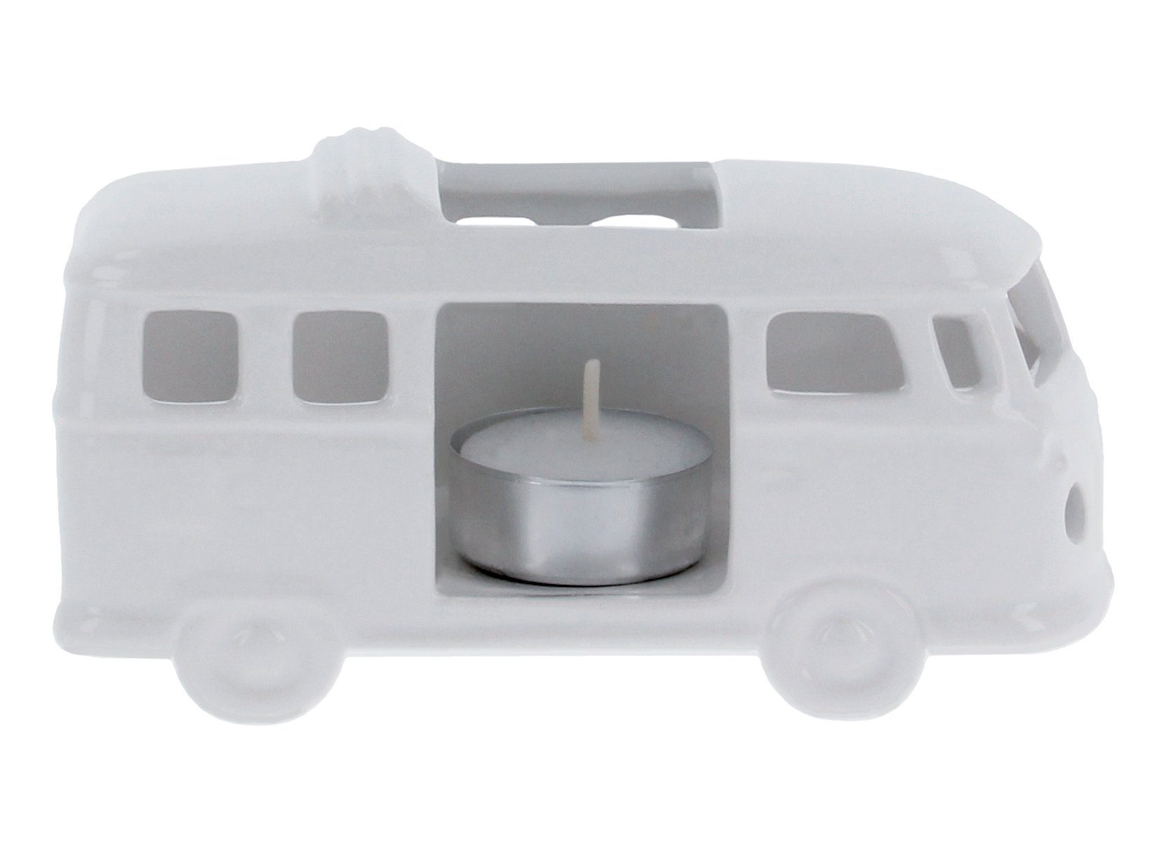 im Collection 1:22 by VW Teelichthalter Tischdeko, T1 Bus Maßstab Teelichthalter, Bulli Keramik in Windlicht aus weiß BRISA Volkswagen