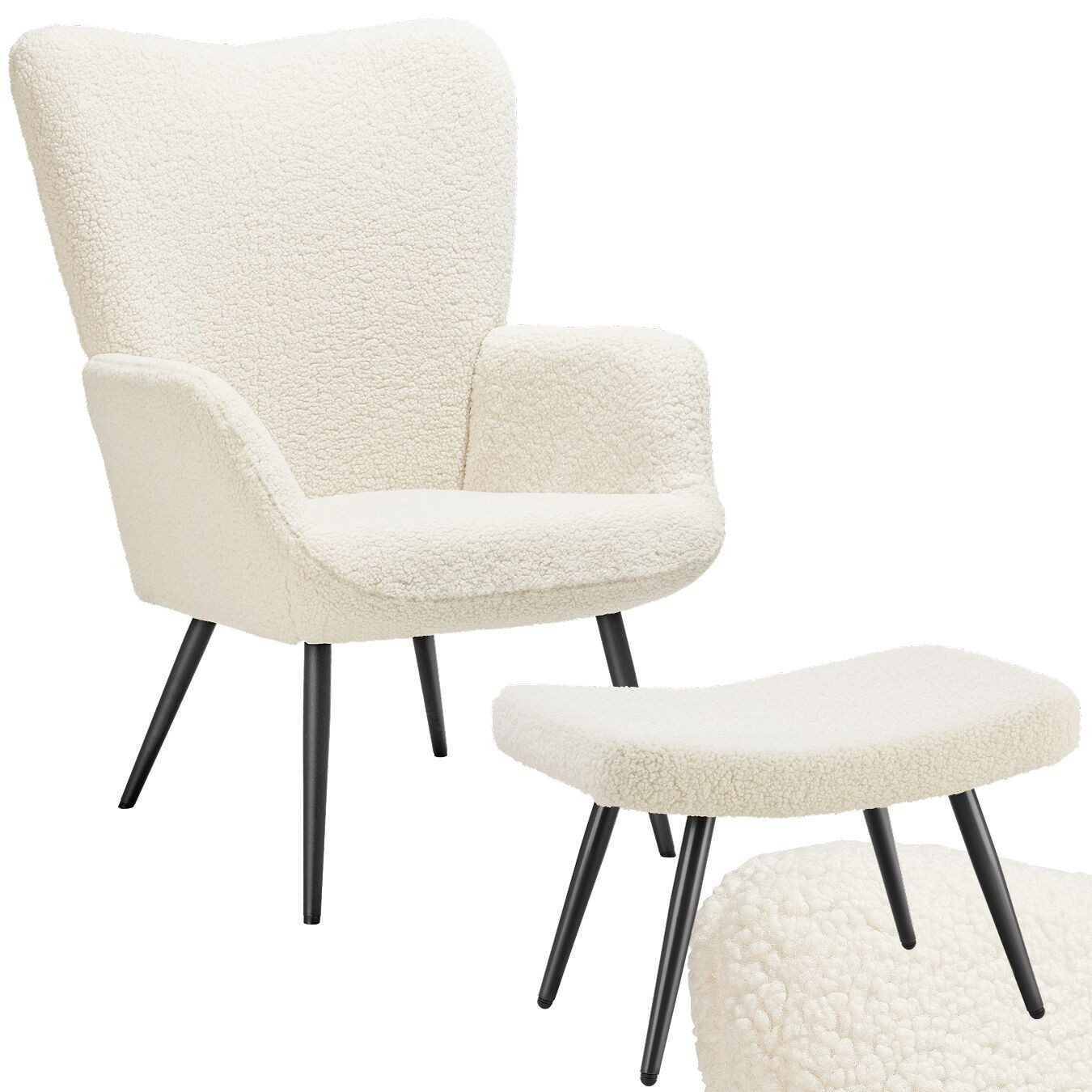 tectake Relaxsessel Sessel Hygge gepolstert inklusive günstig online kaufen