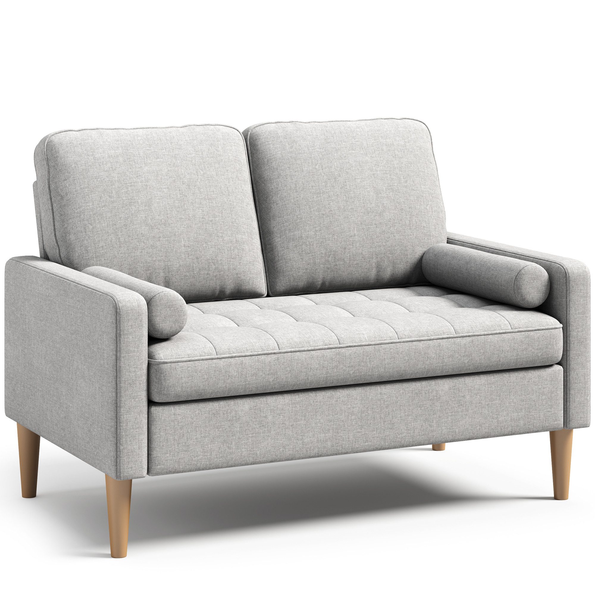 Bealife 2-Sitzer Kleine Couch, mit Armlehne, 121x76x87cm, Für kleine Räume / Kinderzimmer geeignet.