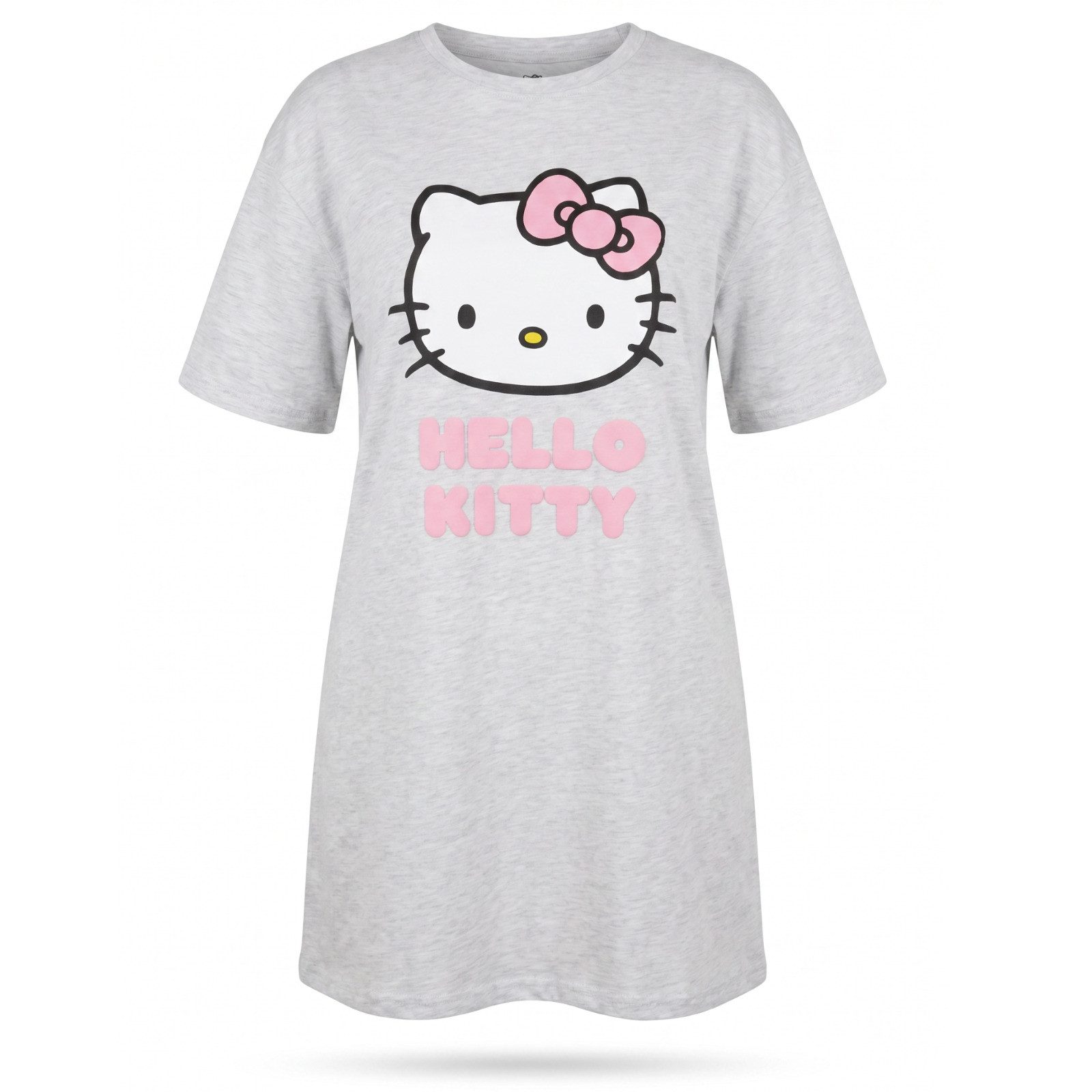 Hello Kitty Schlafanzug Hello Kitty Classic Damen kurzarm Schlafshirt Shirt Nachtshirt Gr S-XL