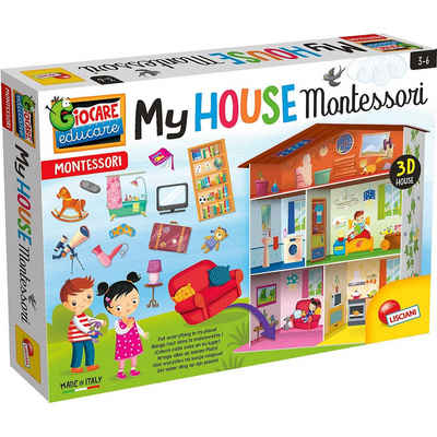 Lisciani Lernspielzeug »Montessori Maxi - Mein Haus - Farben & Tastsinn«