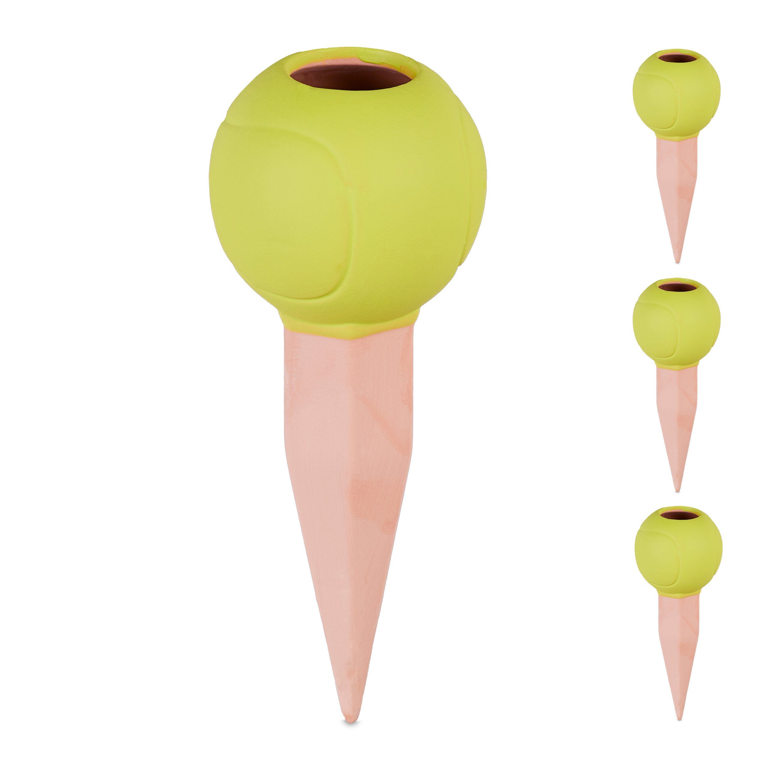 Bewässerungssystem Tonkegel Tennisball 4er Set