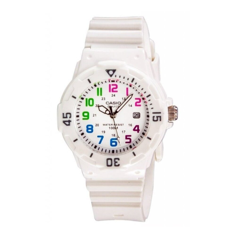 CASIO Luxusuhr Damen Analog Quarz Uhr mit Resin Armband LRW-200H-7B