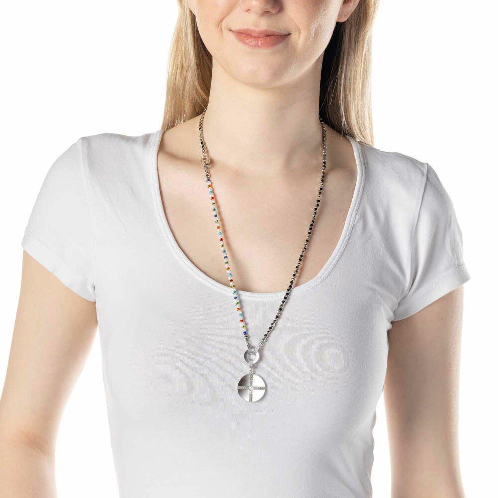 LEONARDO Edelstahlkette Set 64 Davina si...