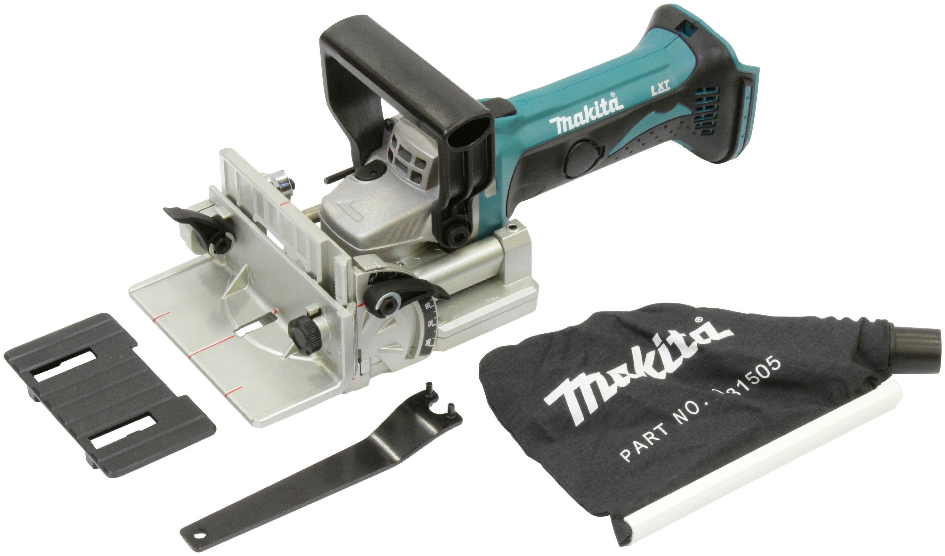 Makita Nutfräse DPJ180Z, für Zimmerleute und Einrichtungsmonteure, ohne Akku und Ladegerät